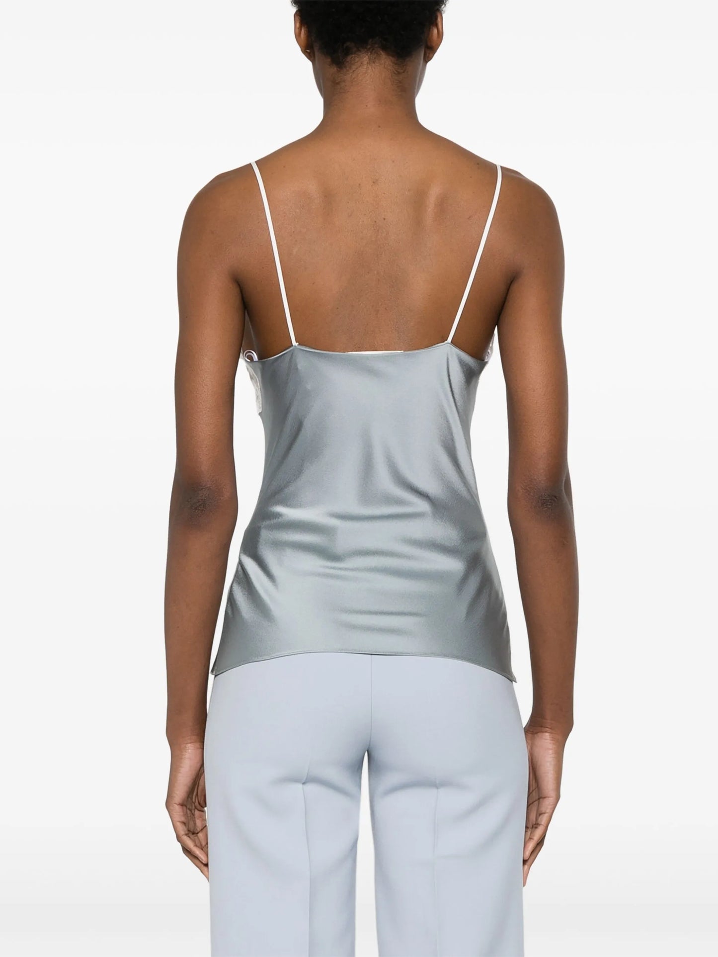 lace satin top