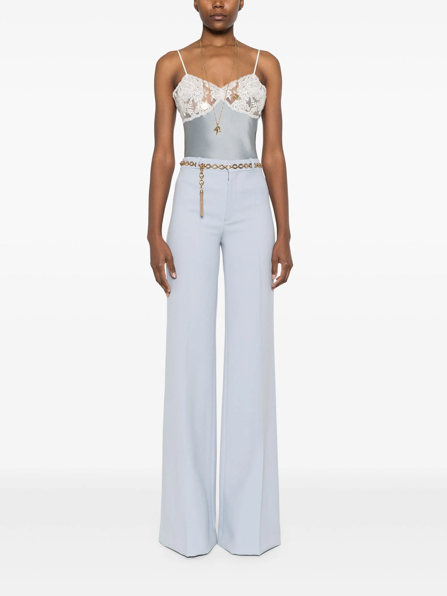 lace satin top
