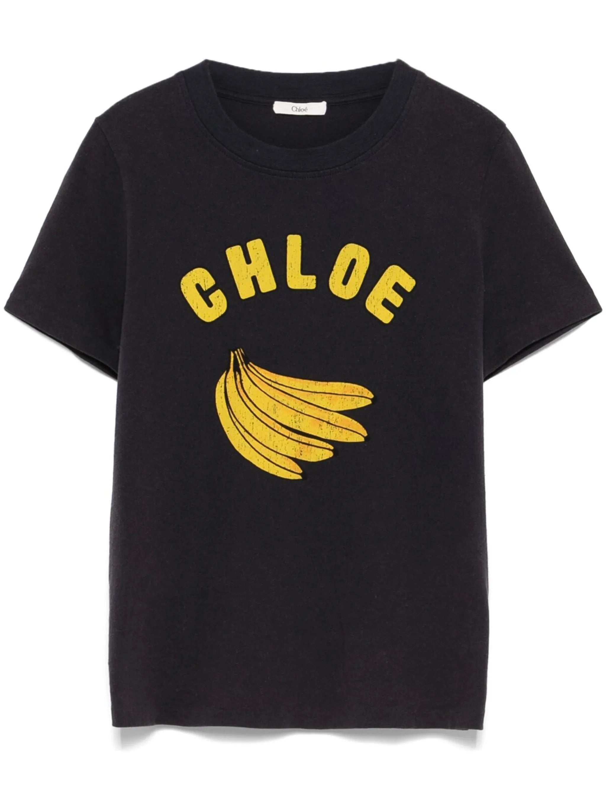 banana-print T-shirt