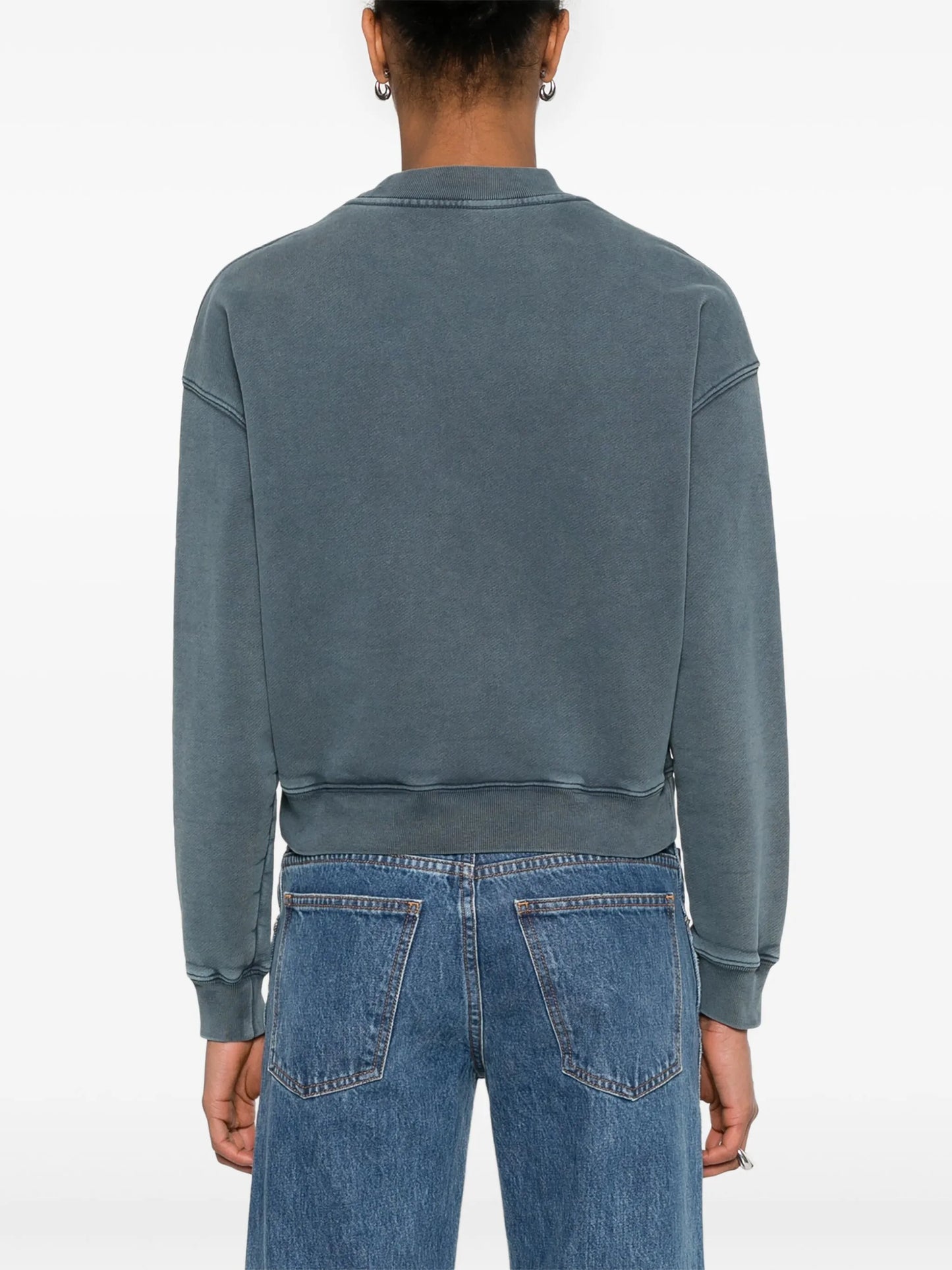 logo-embroidered sweatshirt
