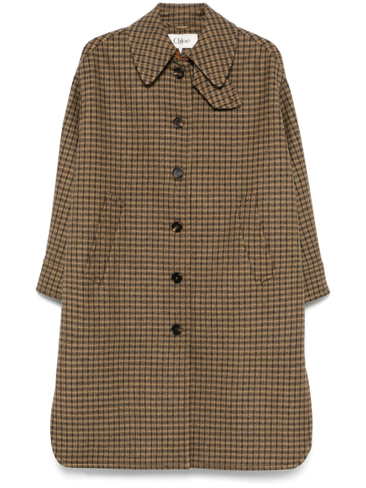 checked coat