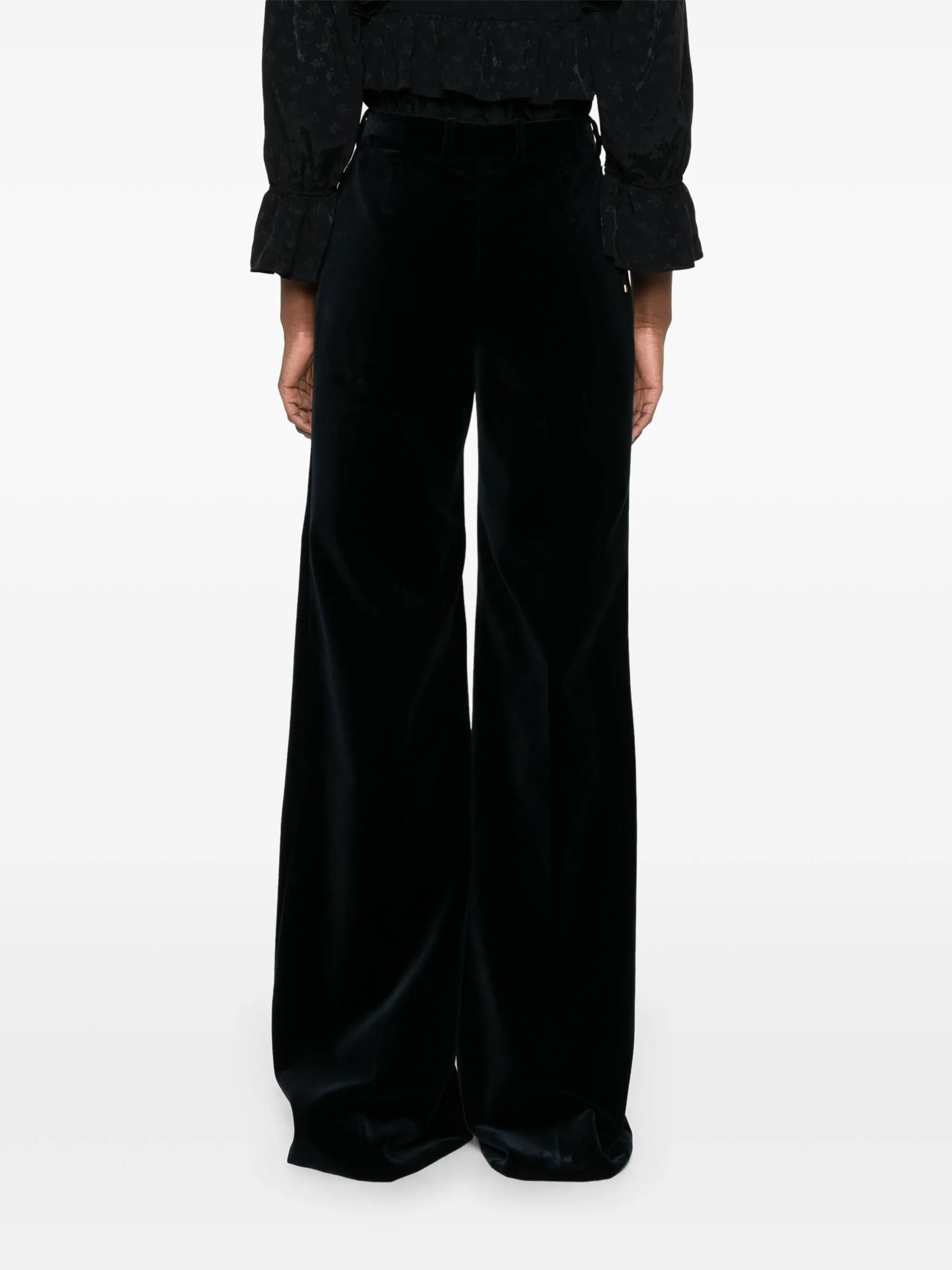 tailored velvet trousers