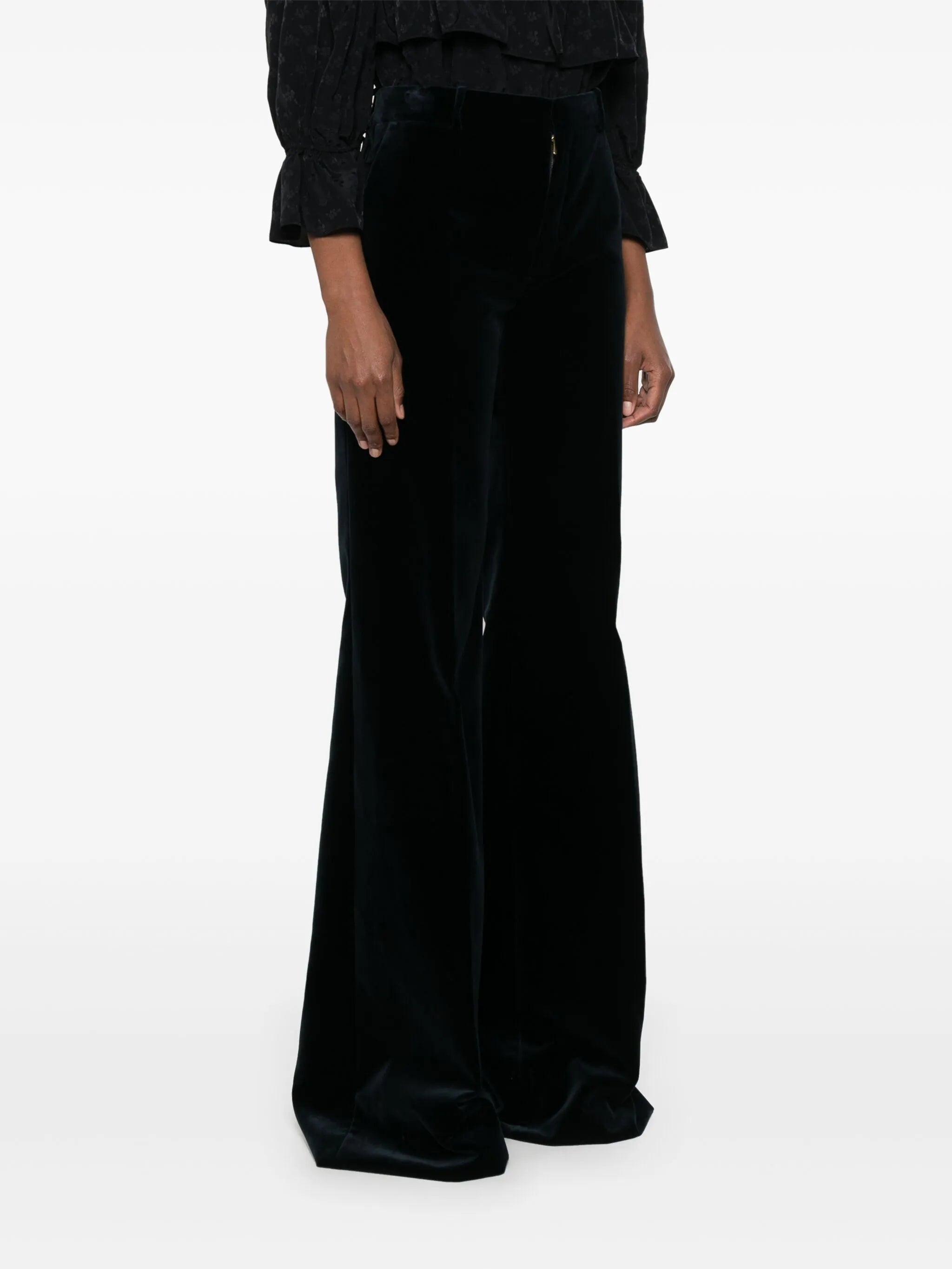 tailored velvet trousers