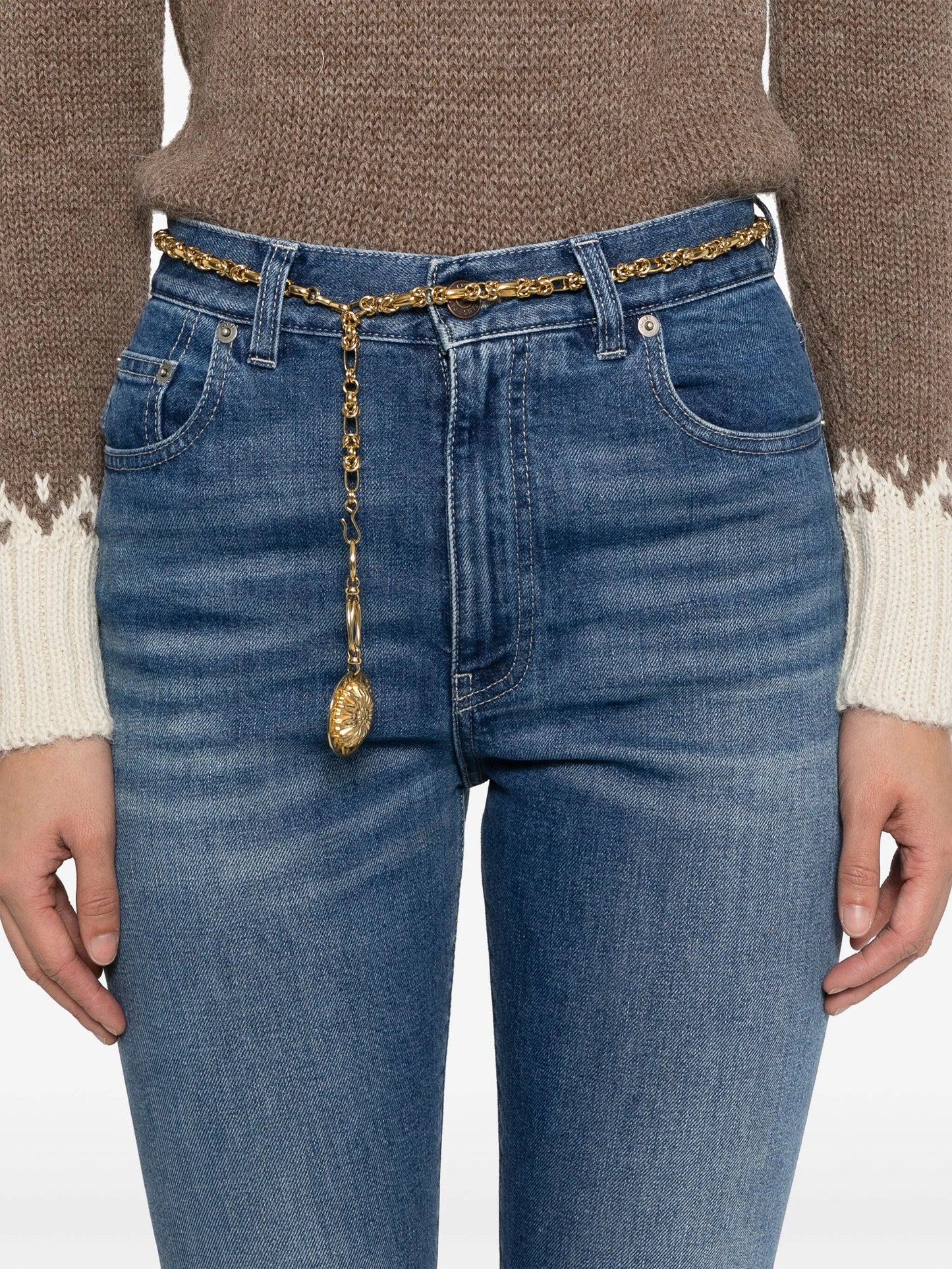 slim-cut jeans