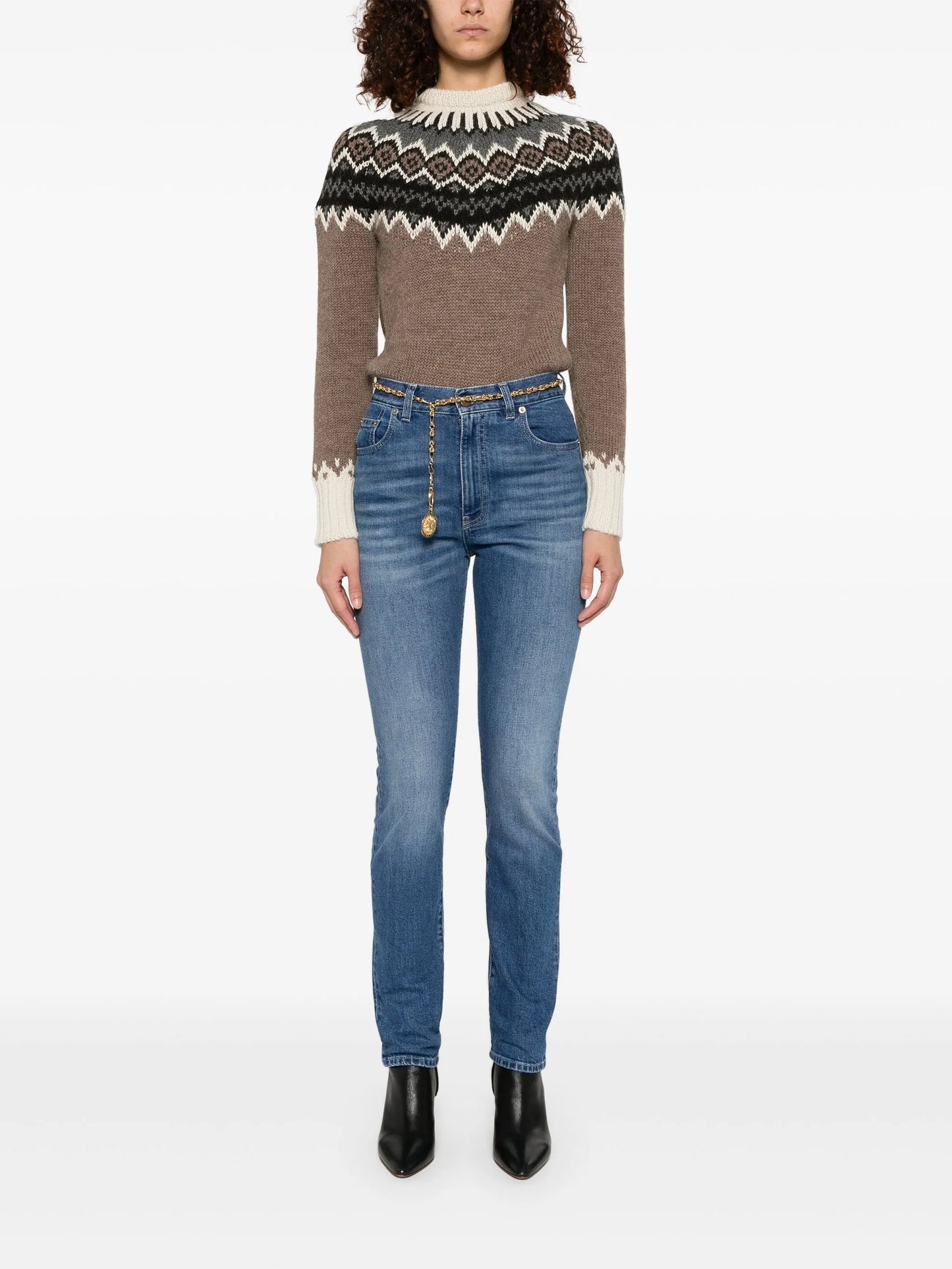 slim-cut jeans