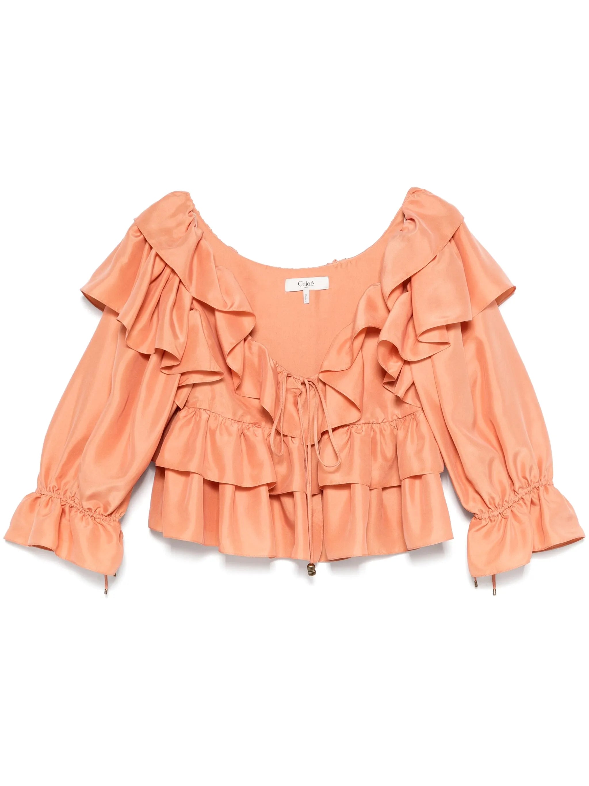ruffled cropped top