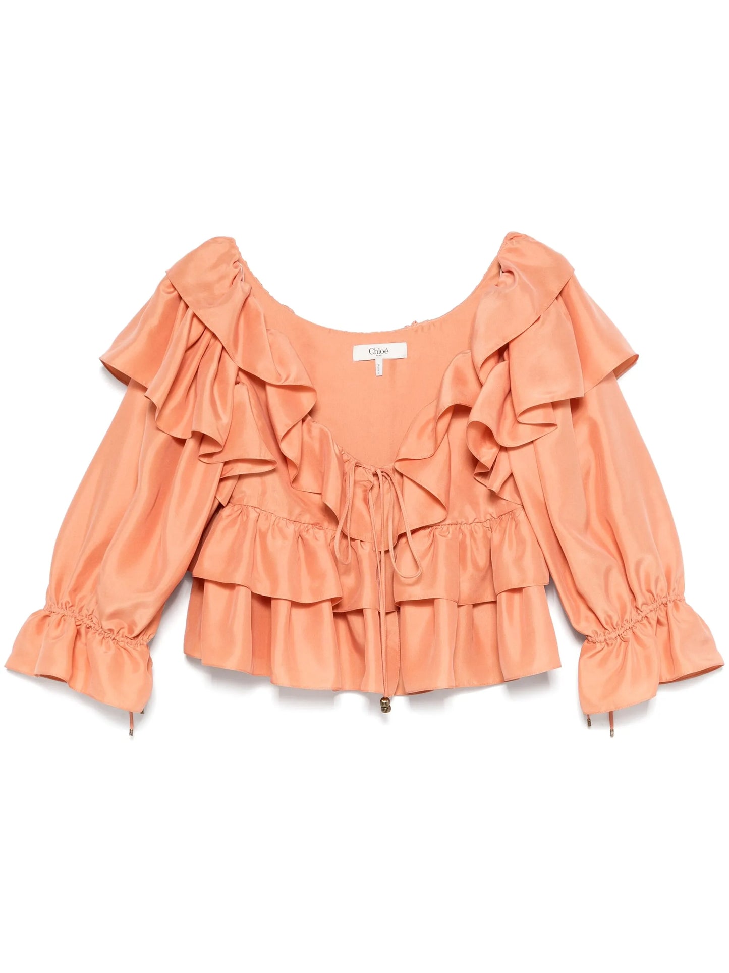 ruffled cropped top