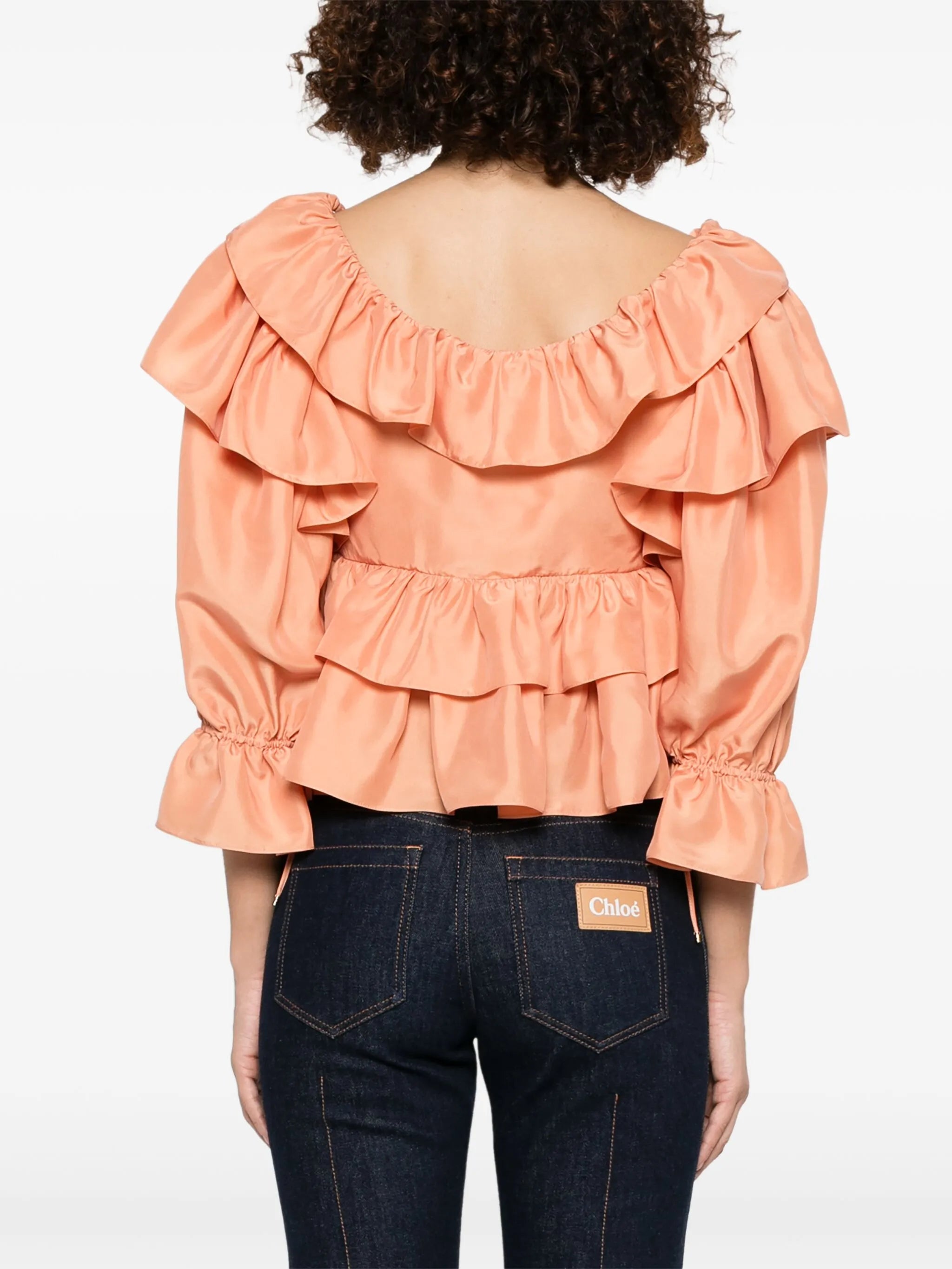 ruffled cropped top