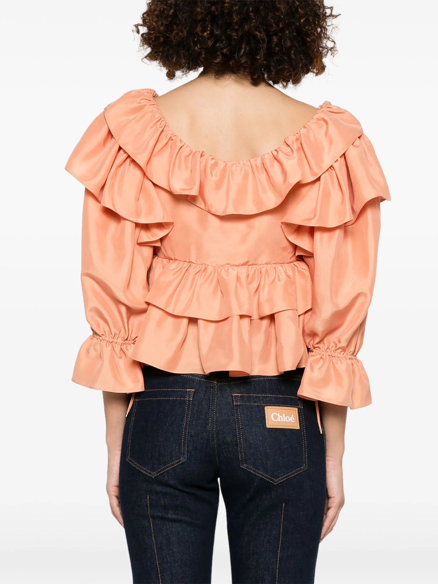 ruffled cropped top