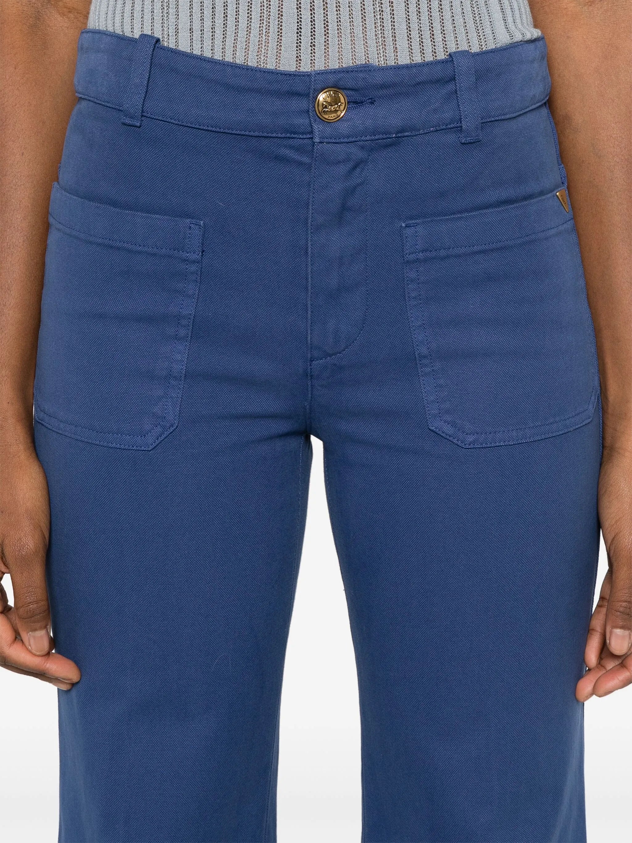 cotton cropped trousers