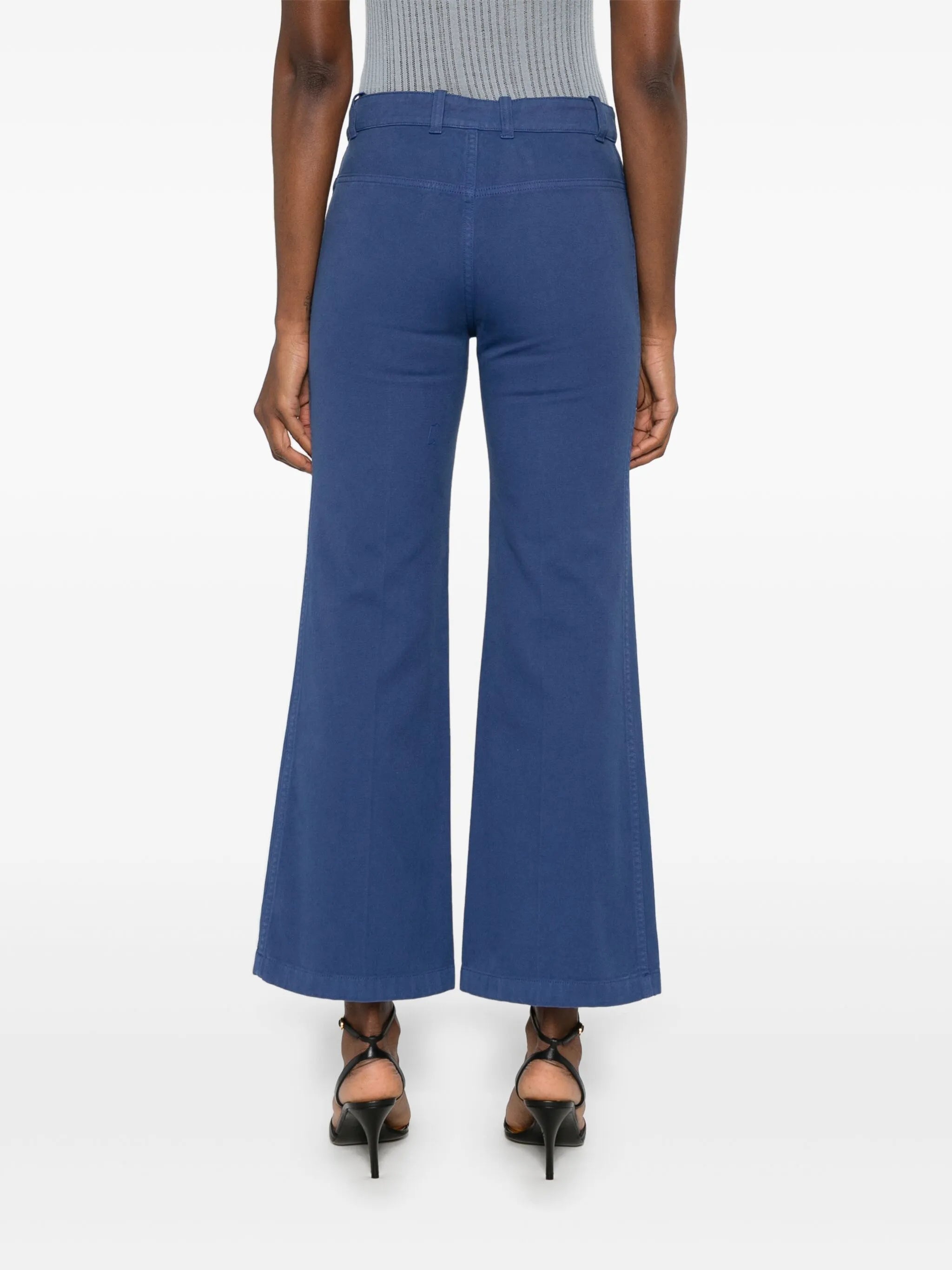 cotton cropped trousers