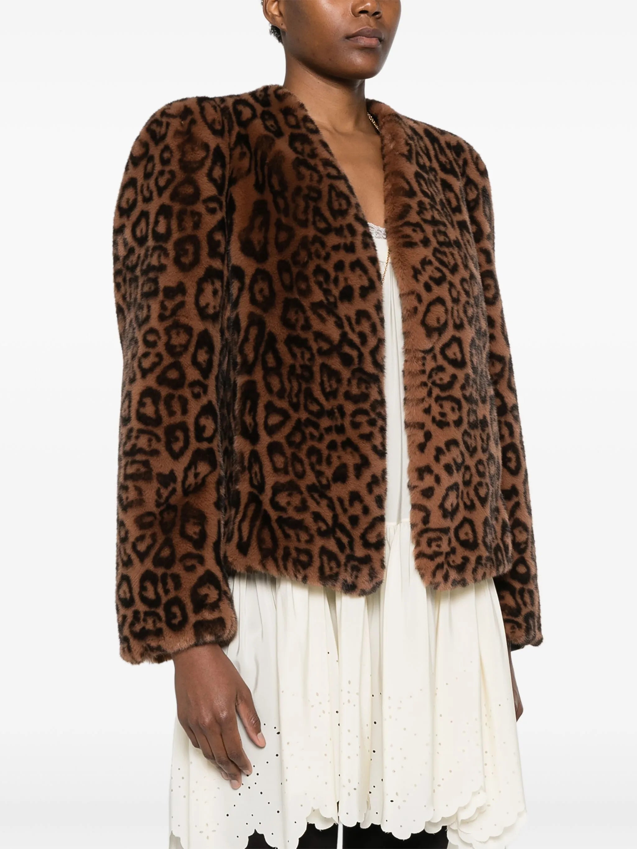 faux-fur jacket - Thumbnail 3