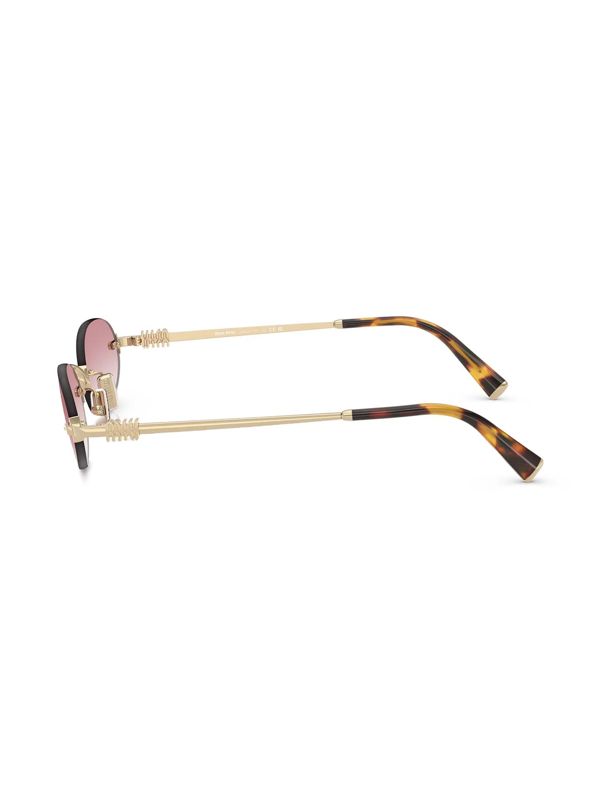 oval-frame sunglasses