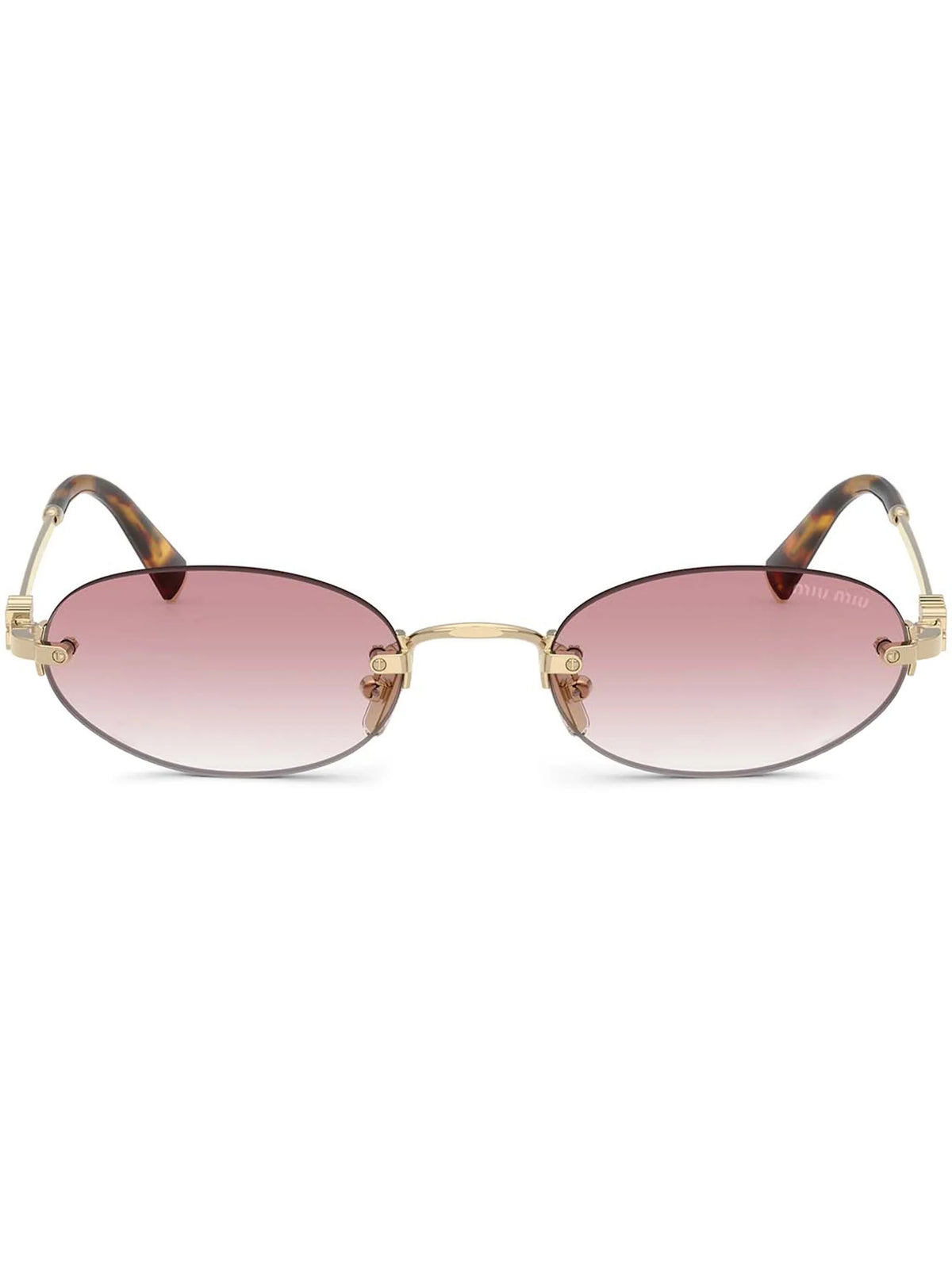 oval-frame sunglasses