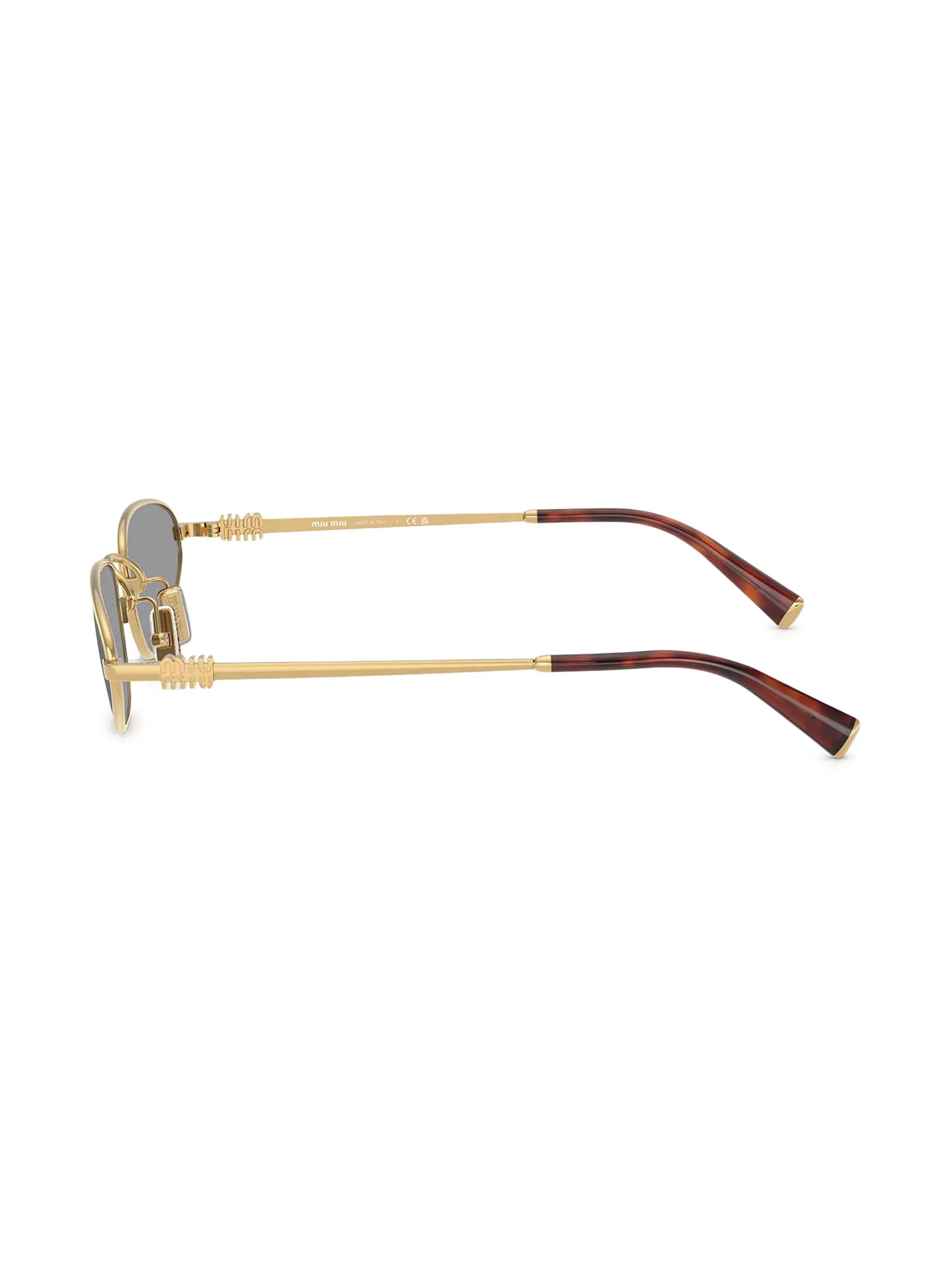 oval-frame sunglasses