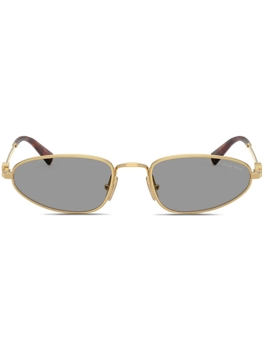 oval-frame sunglasses