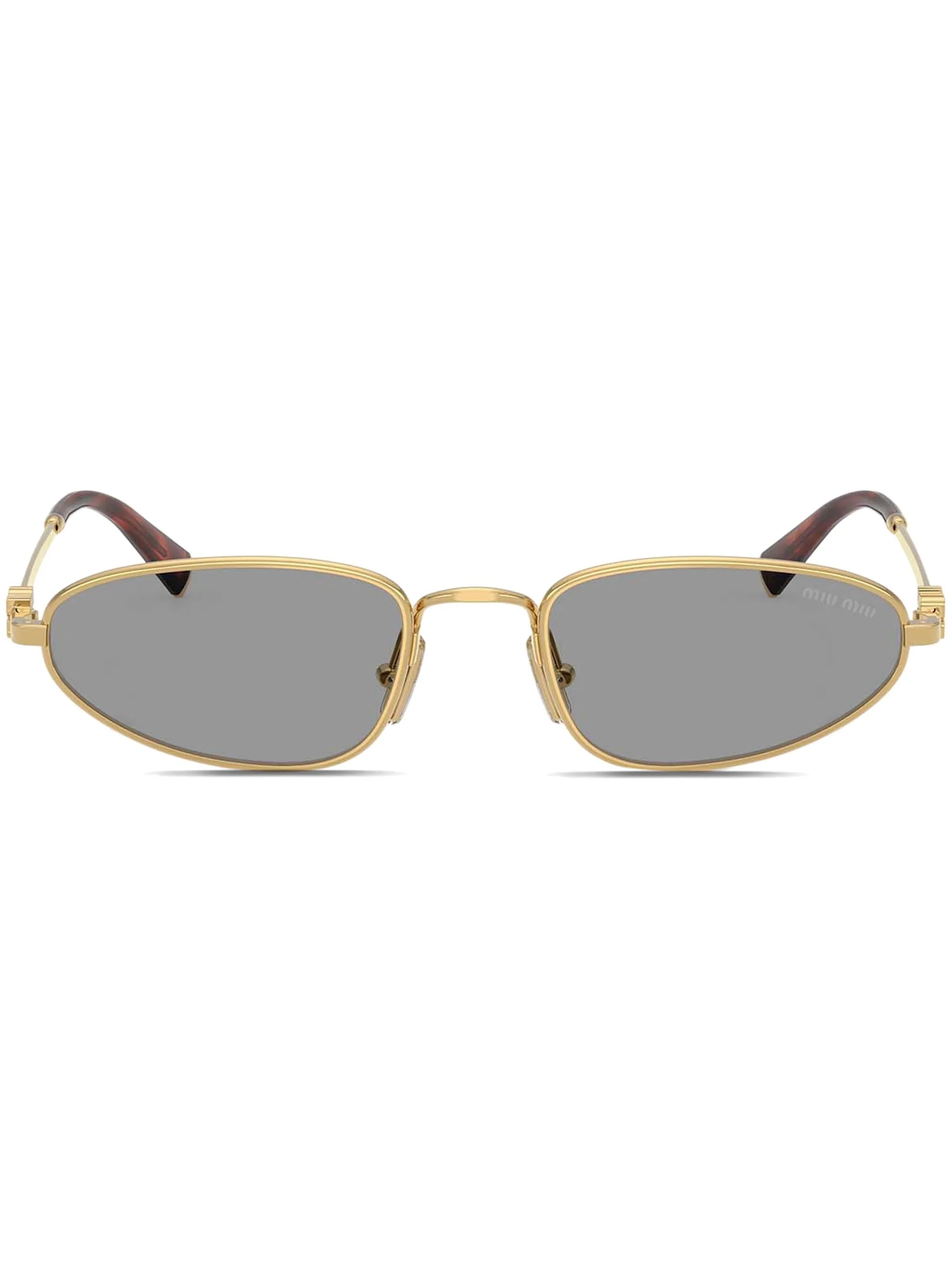 oval-frame sunglasses