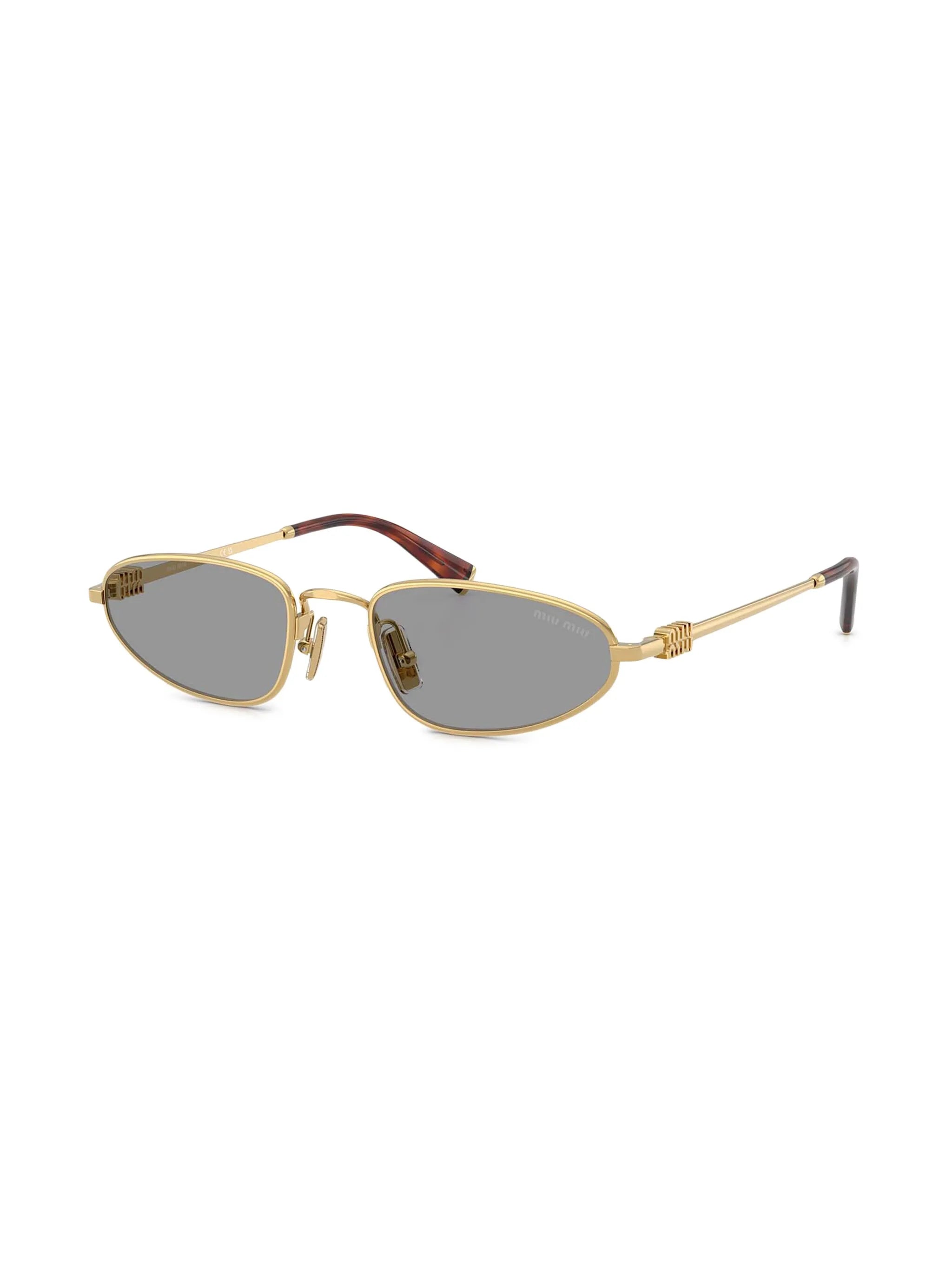oval-frame sunglasses