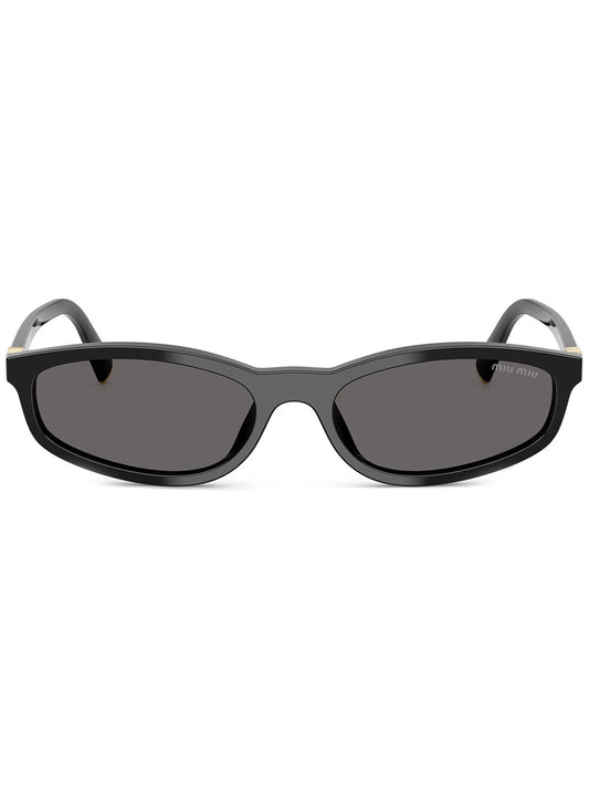 oval-frame sunglasses