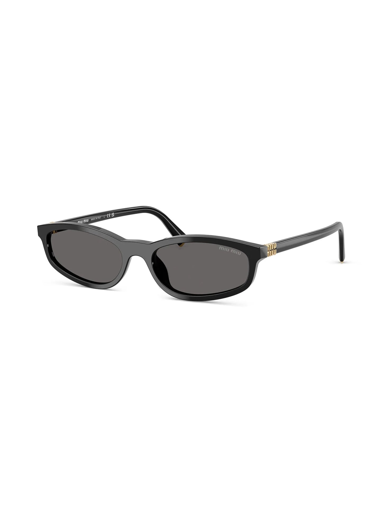 oval-frame sunglasses