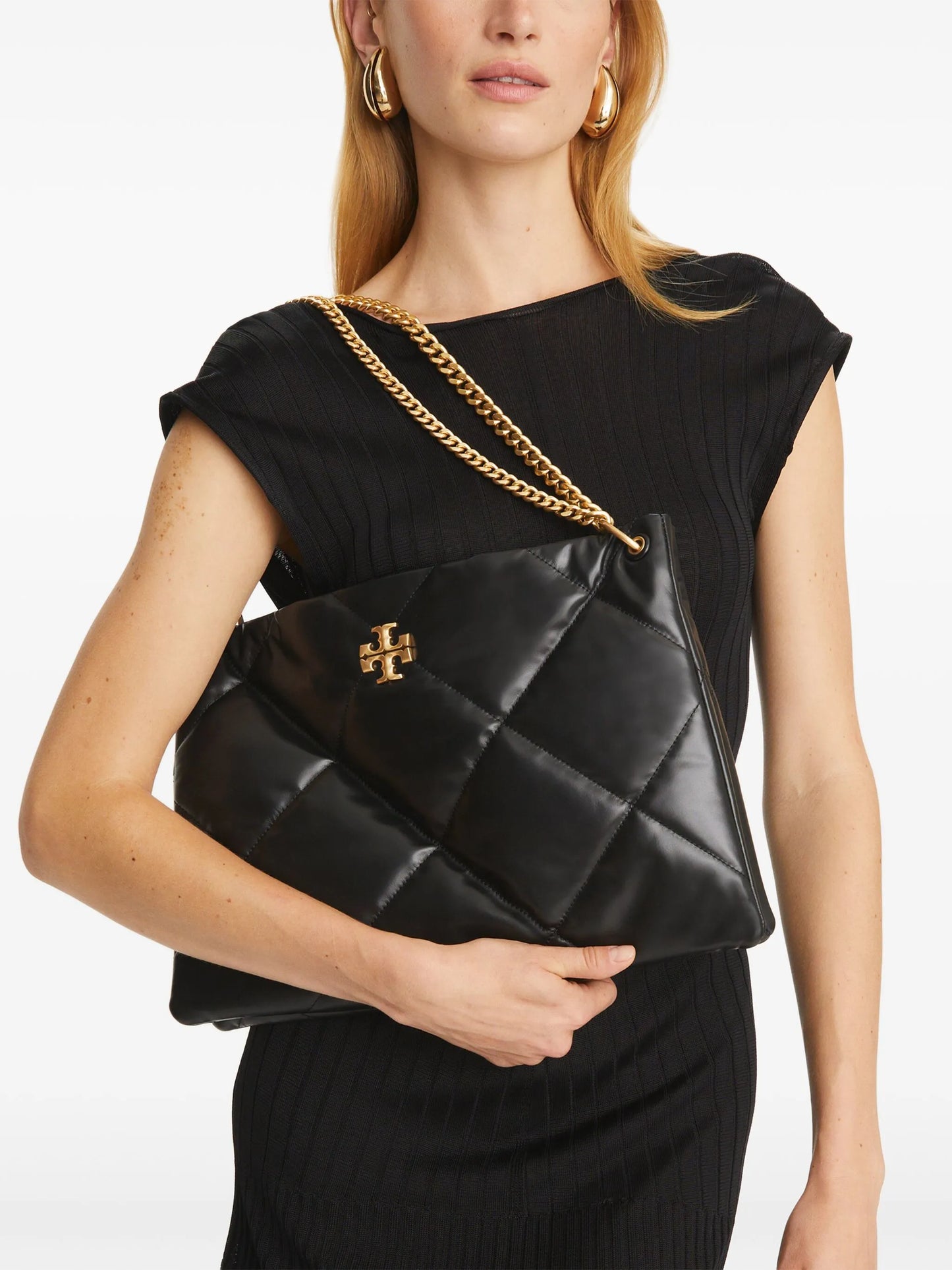 Kira diamond-quilted shoulder bag