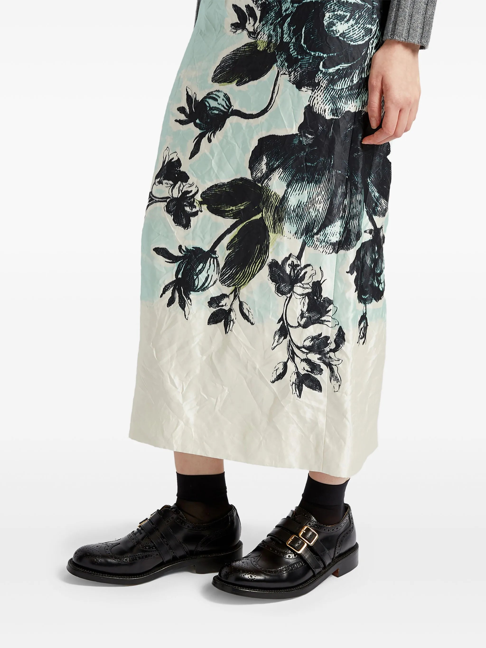 pencil midi skirt