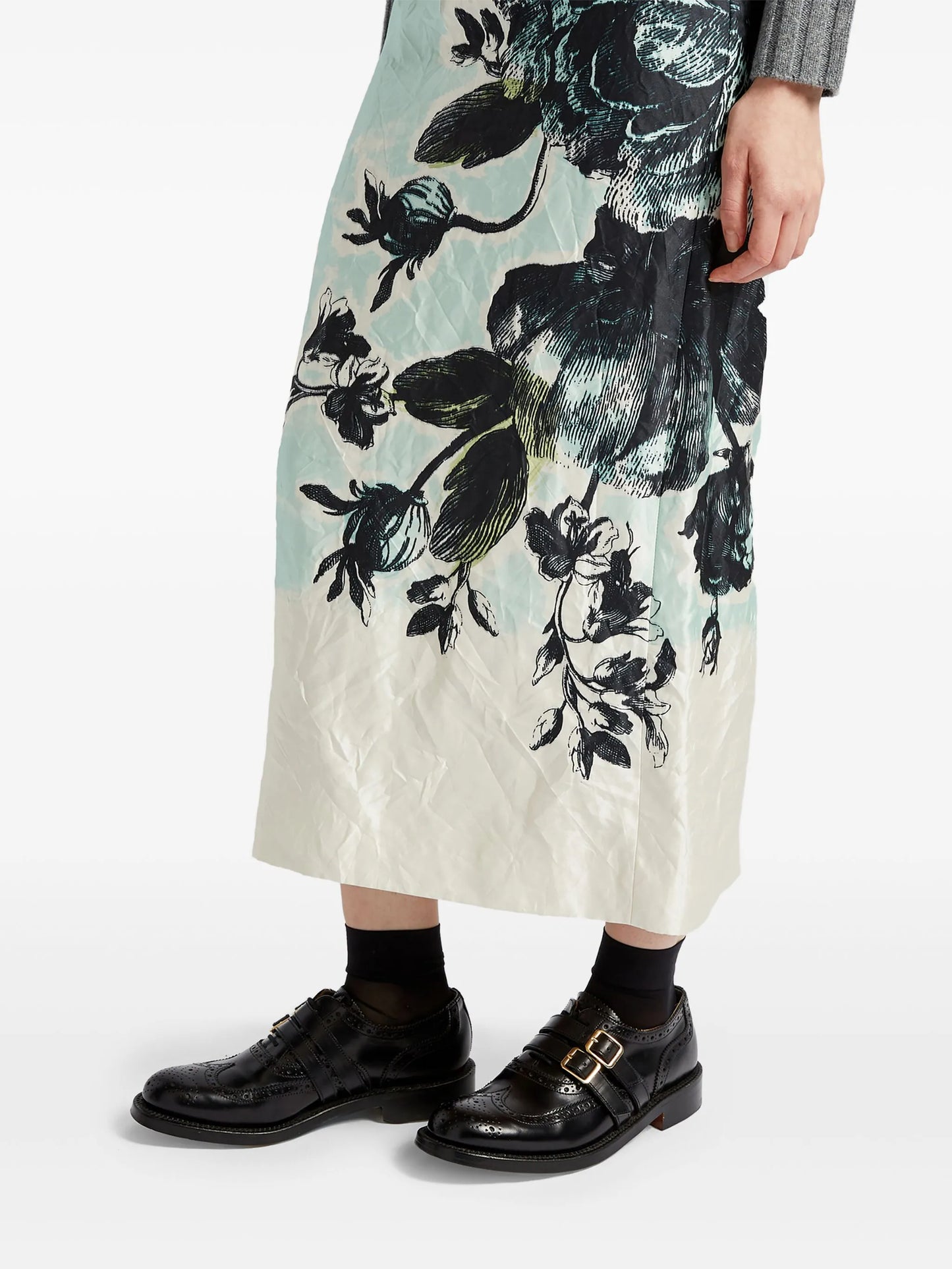 pencil midi skirt