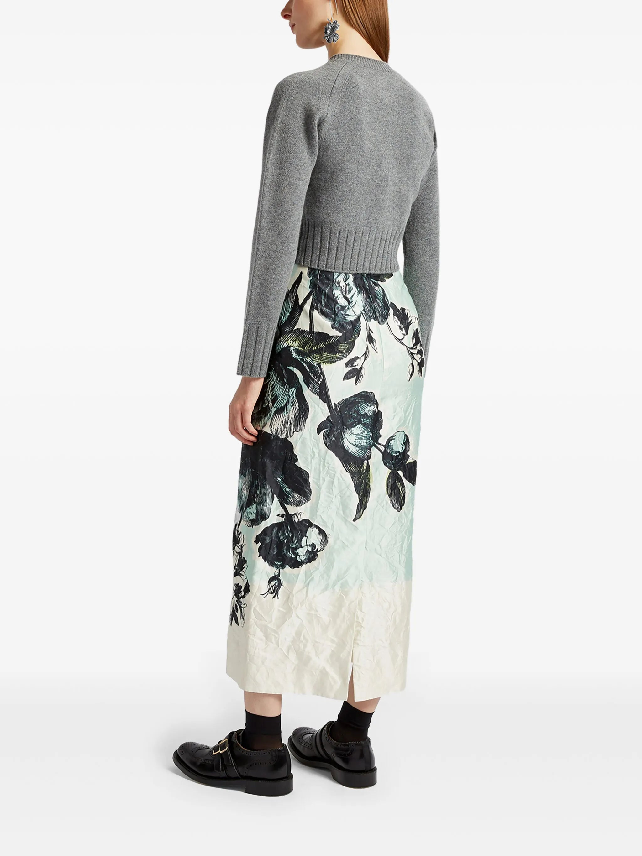 pencil midi skirt