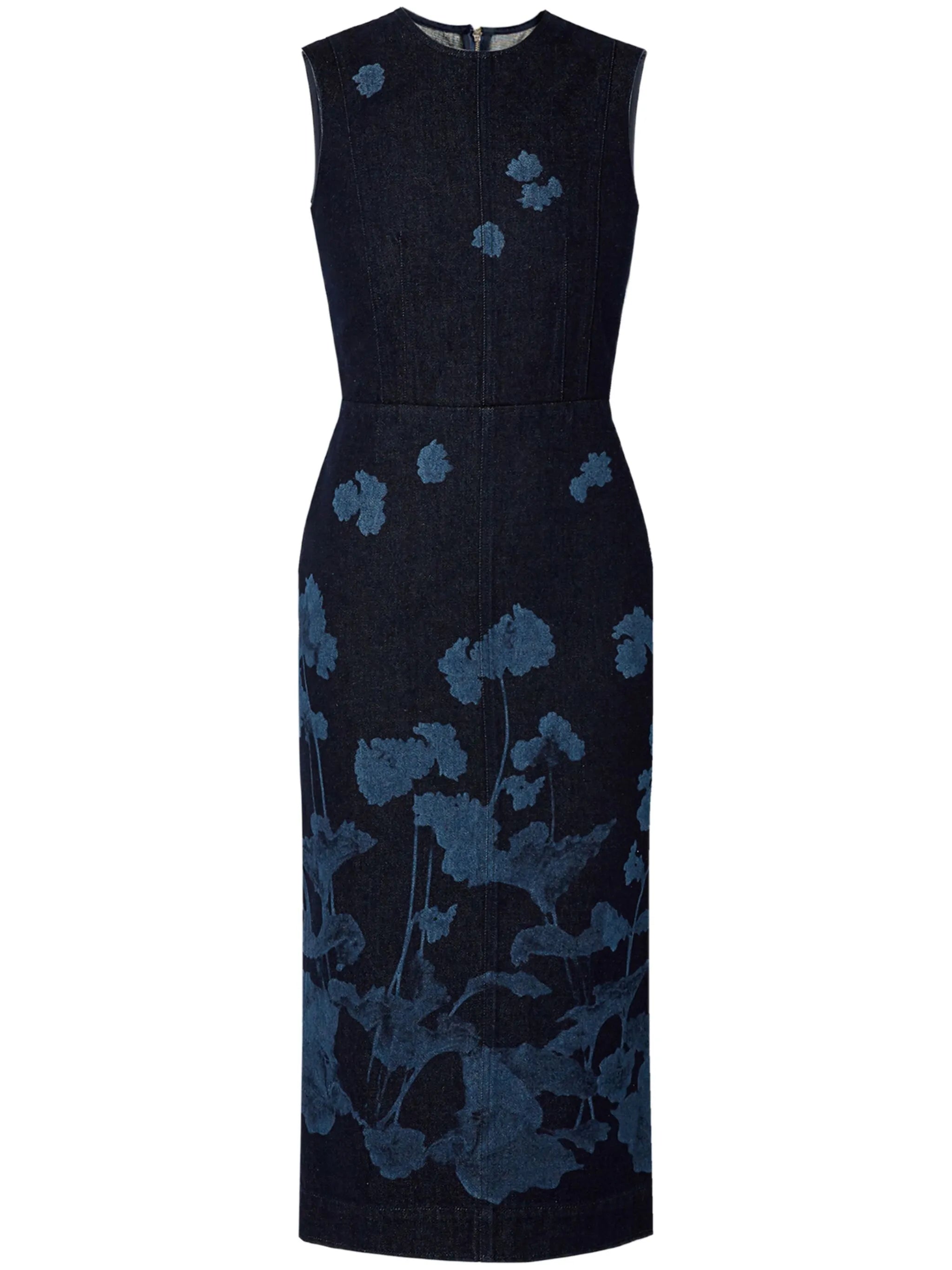 sleeveless midi dress