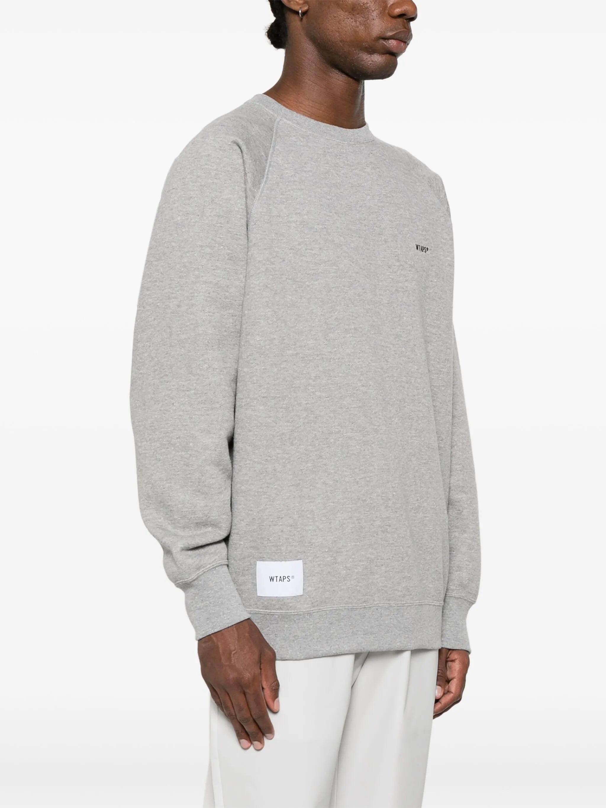 embroidered-logo sweatshirt