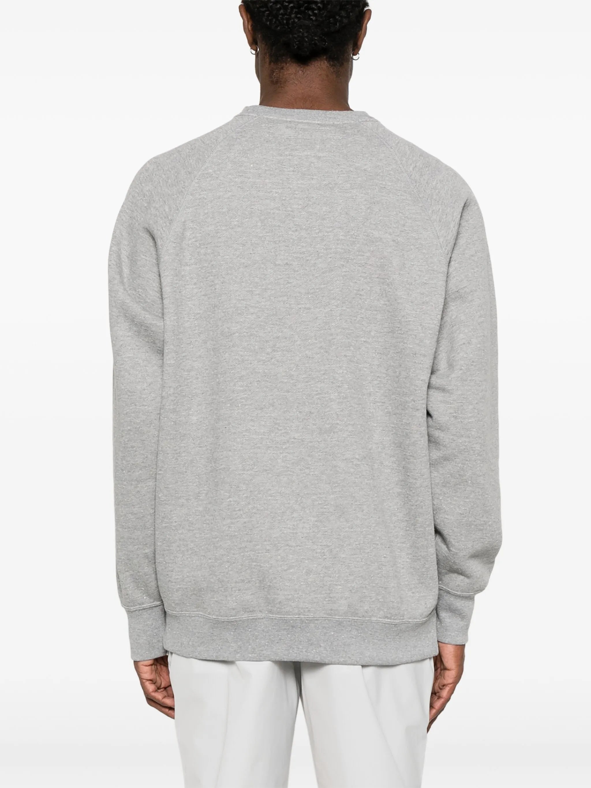 embroidered-logo sweatshirt
