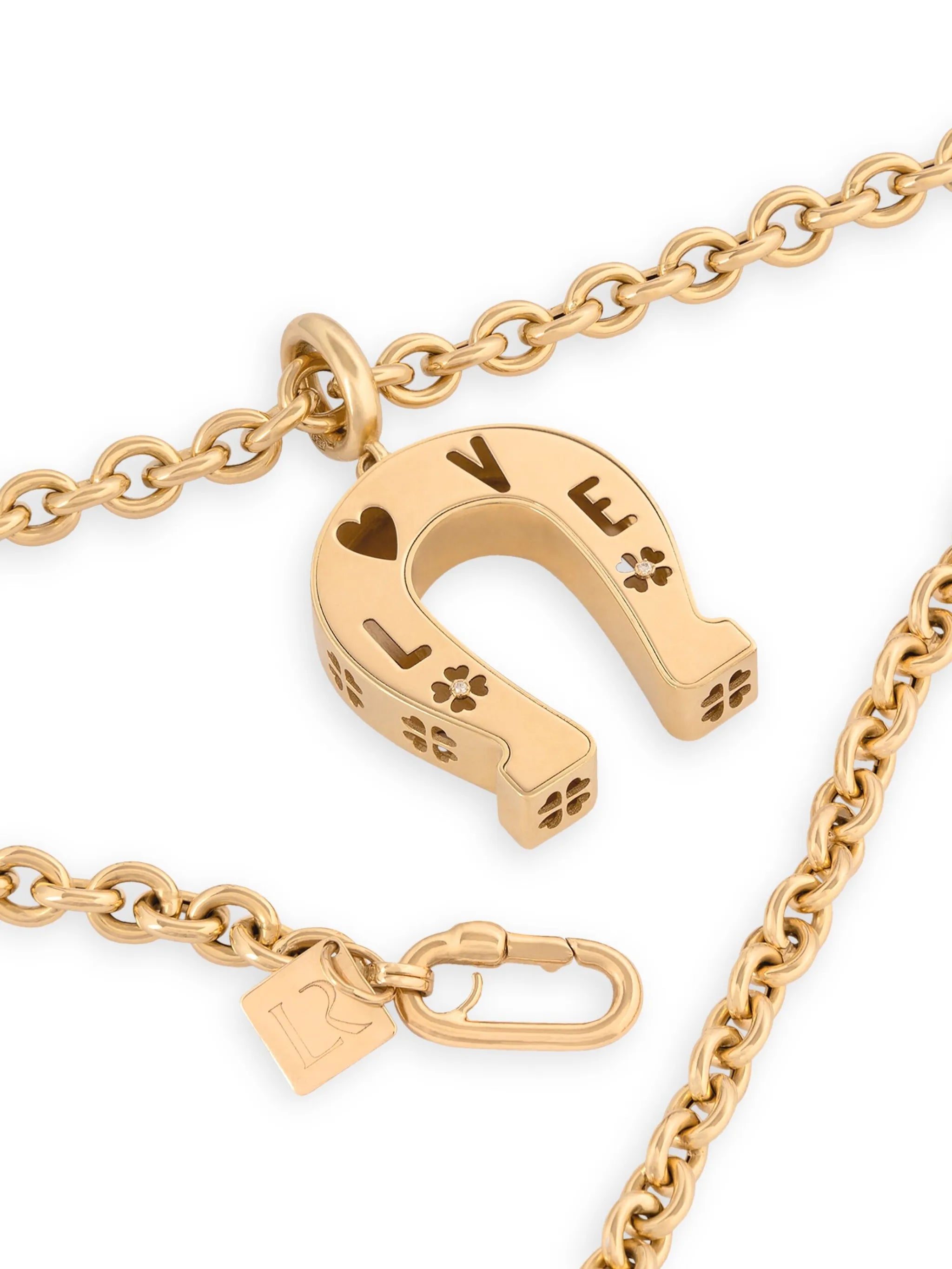 18kt yellow gold Bruno pendant