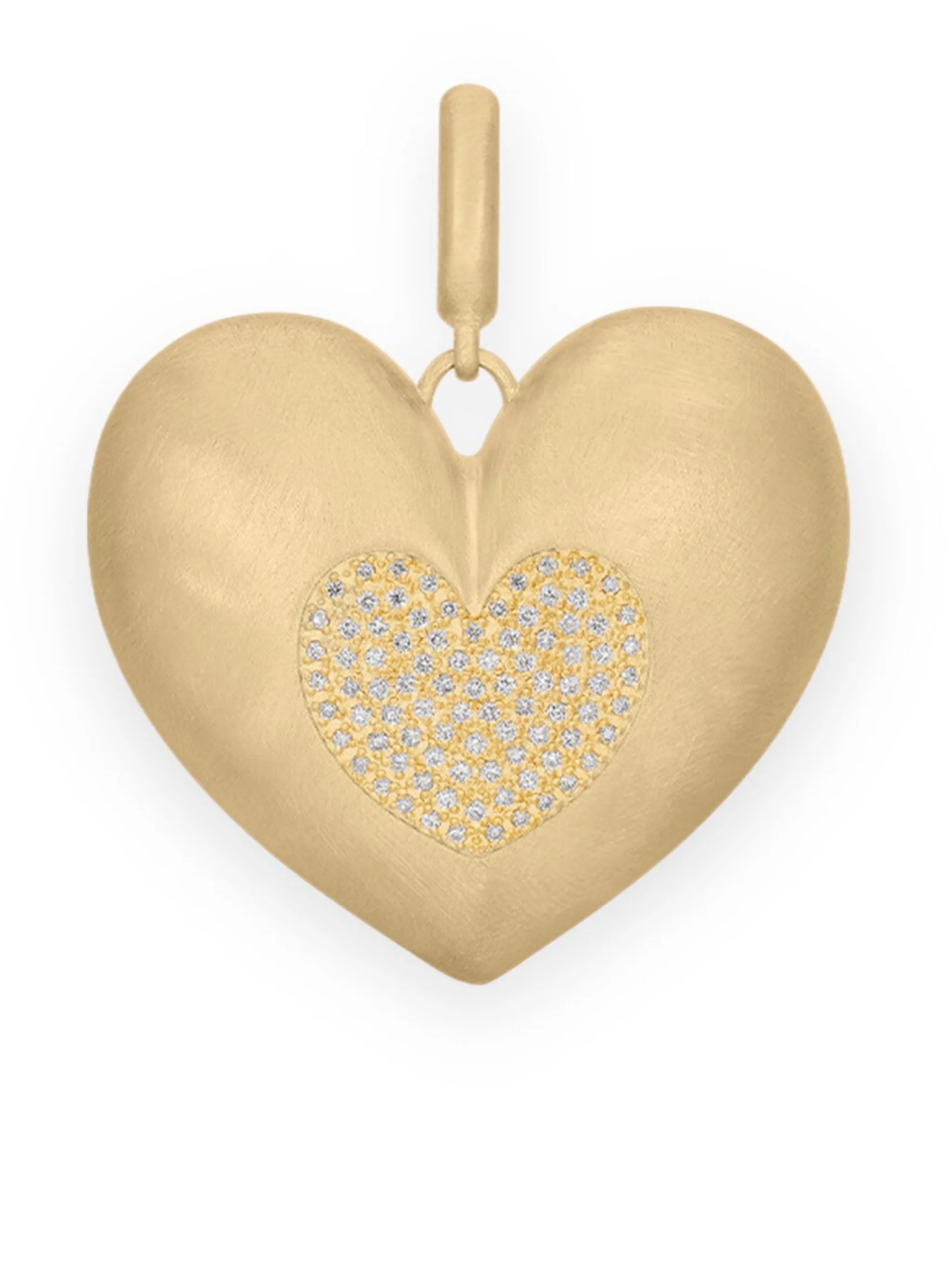 14kt yellow gold large Paulette diamond pendant