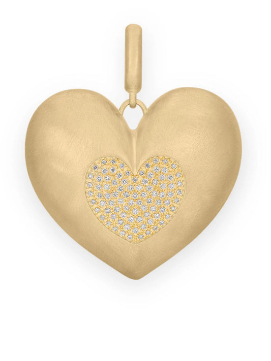 14kt yellow gold large Paulette diamond pendant