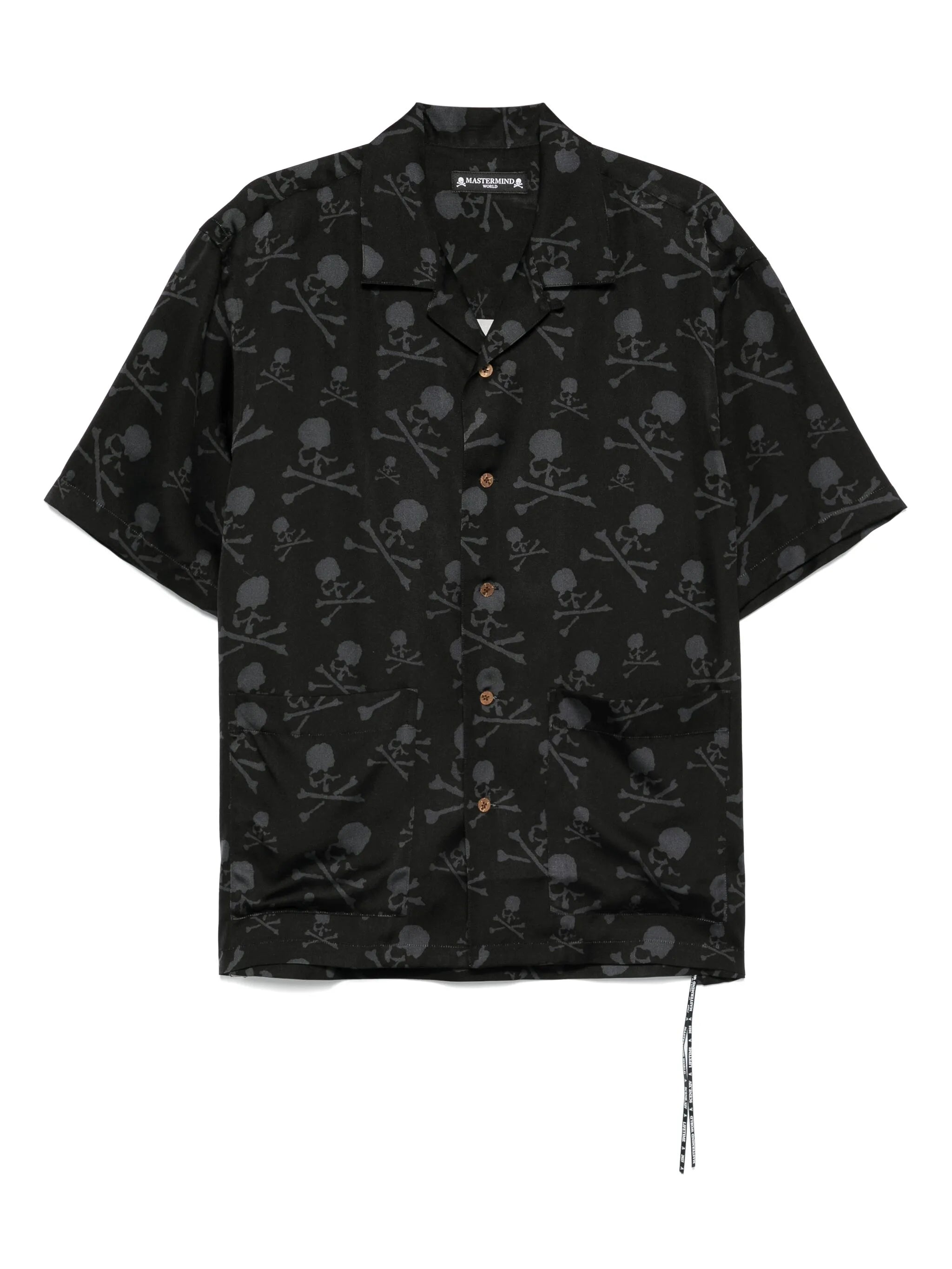 skull silk shirt