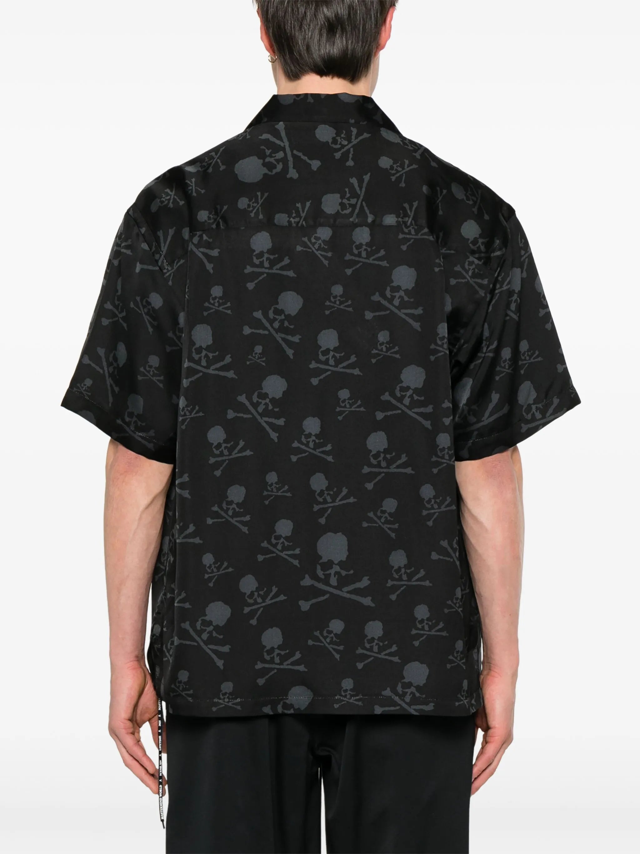 skull silk shirt