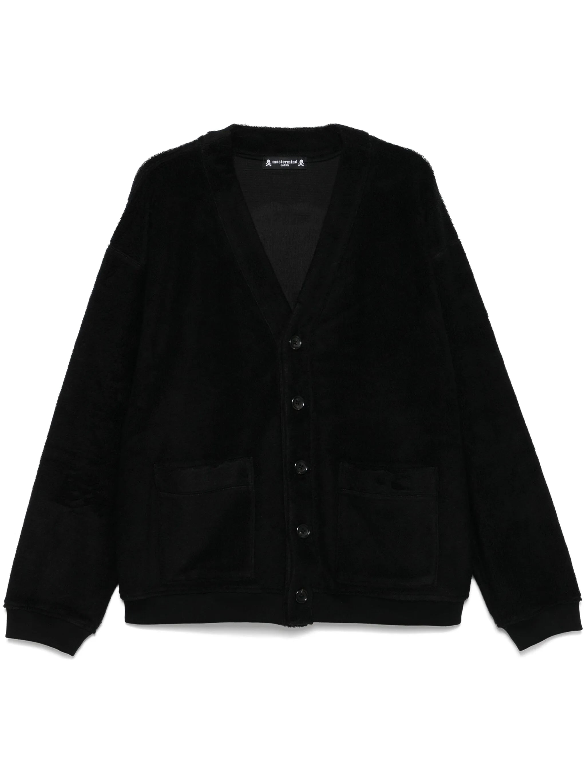 terry-jacquard cardigan