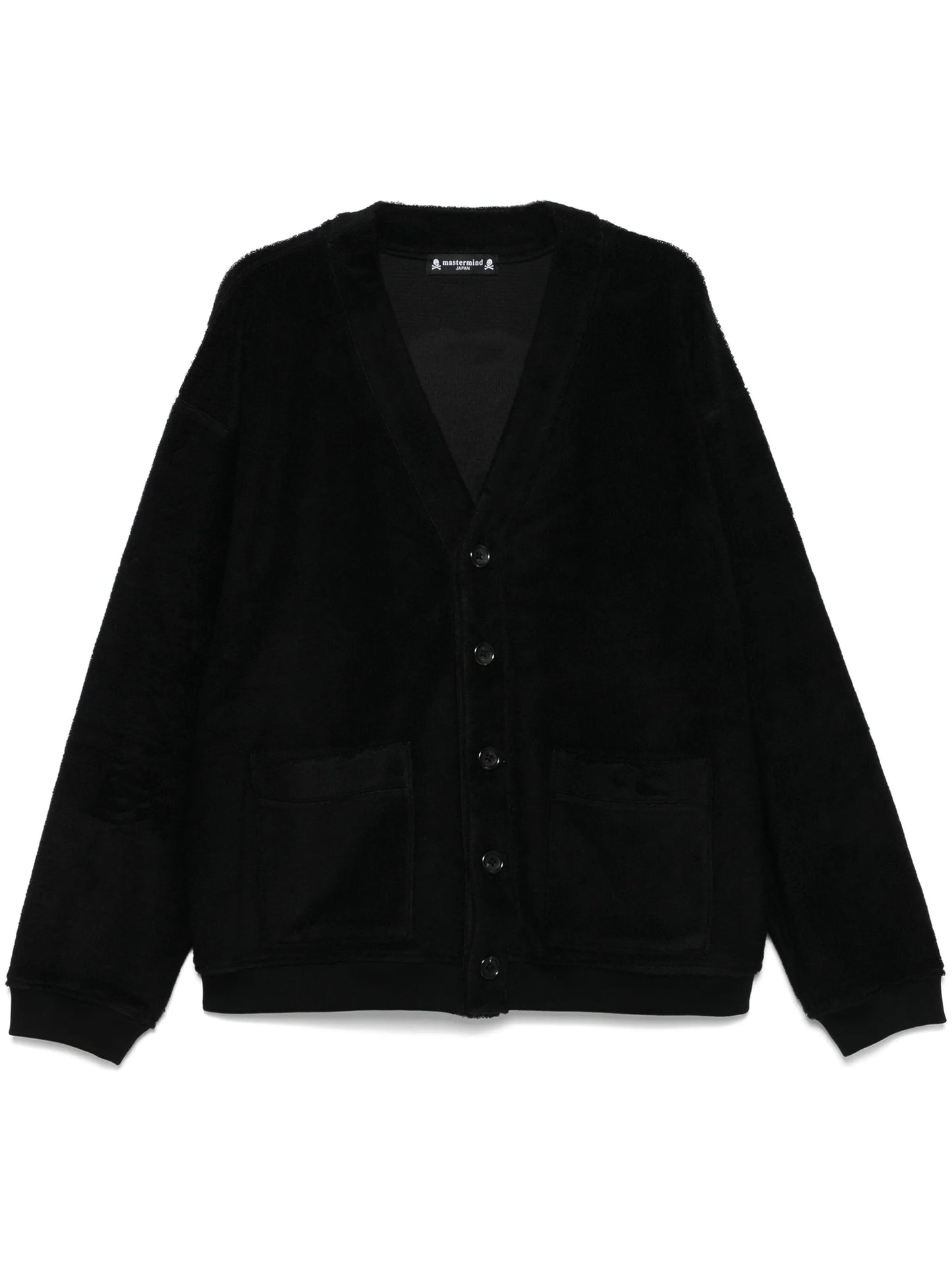 terry-jacquard cardigan