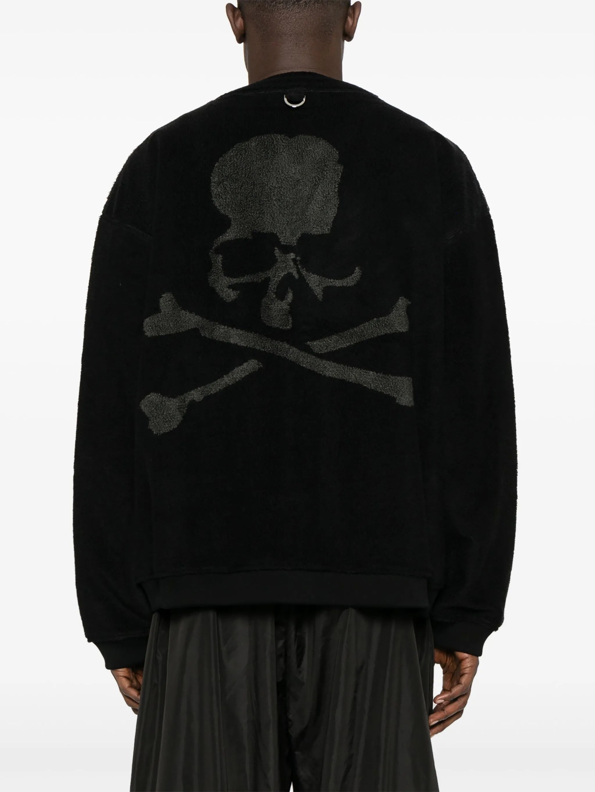 terry-jacquard cardigan