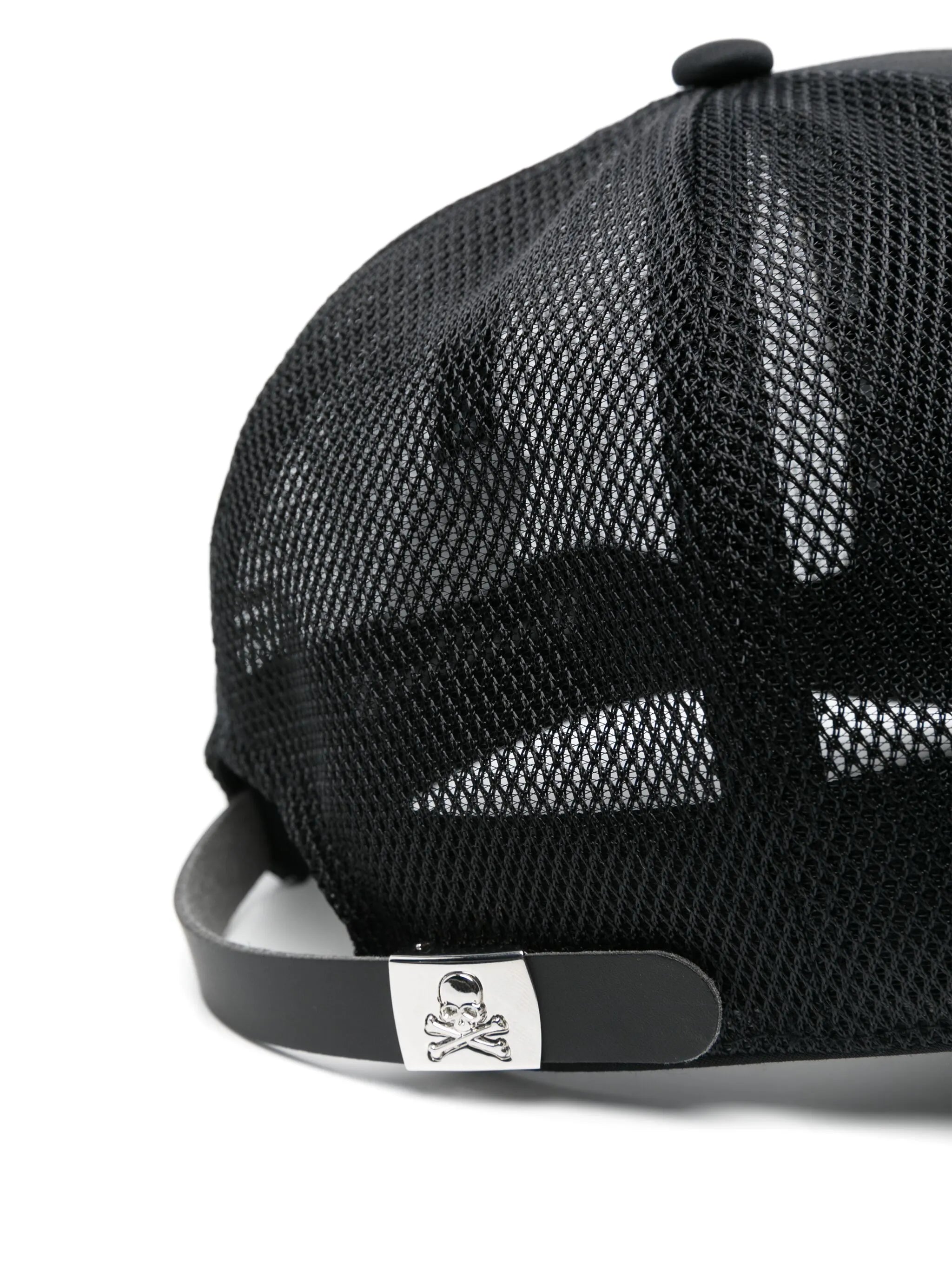 rubberised logo-print cap