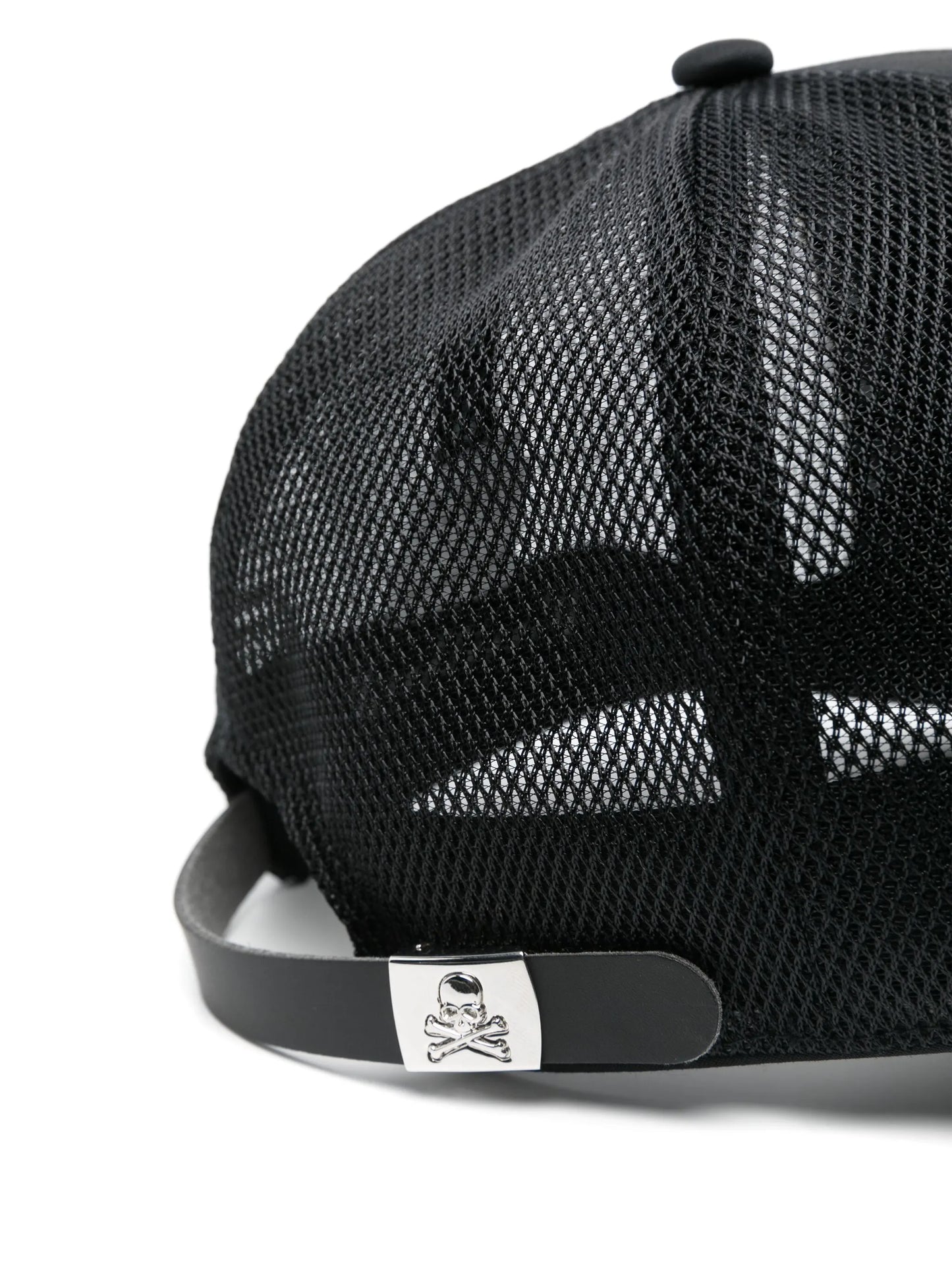 rubberised logo-print cap