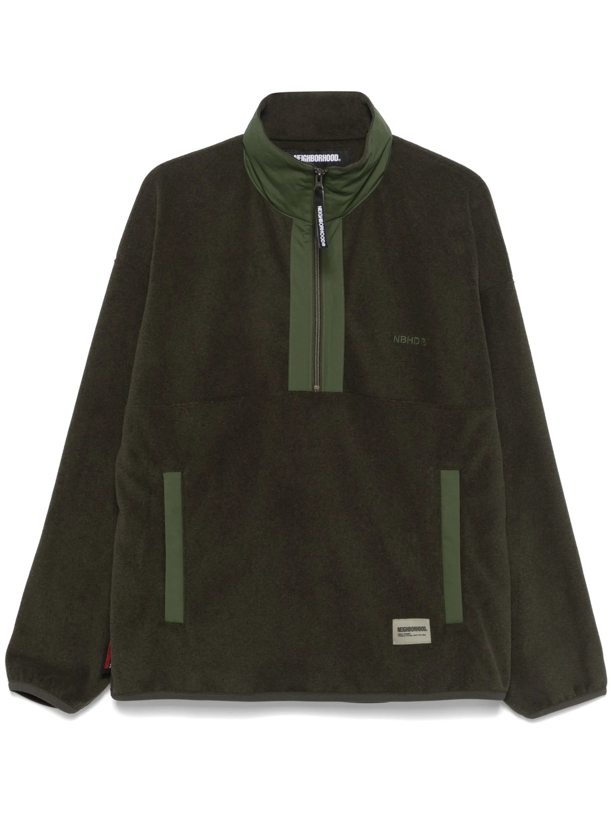 fleece half-zip sweatshirt