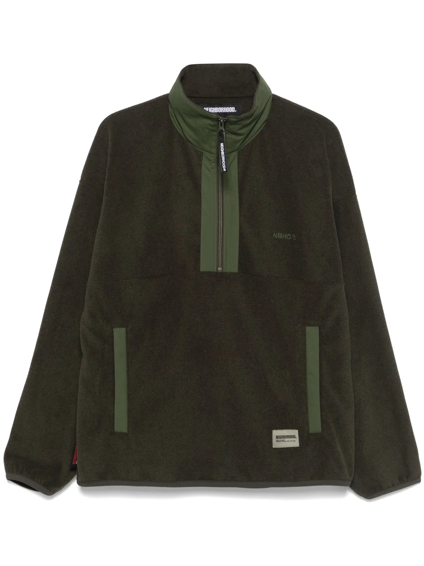 fleece half-zip sweatshirt