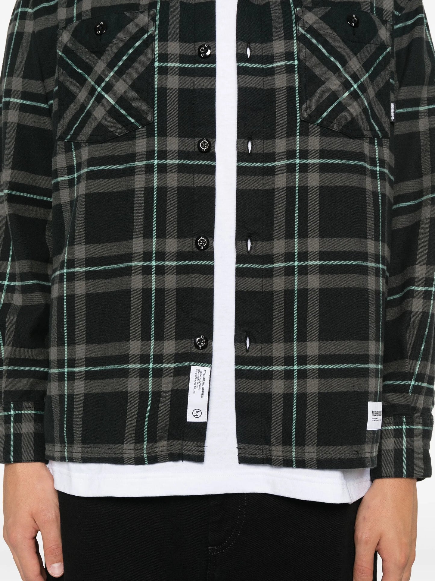tartan-check shirt