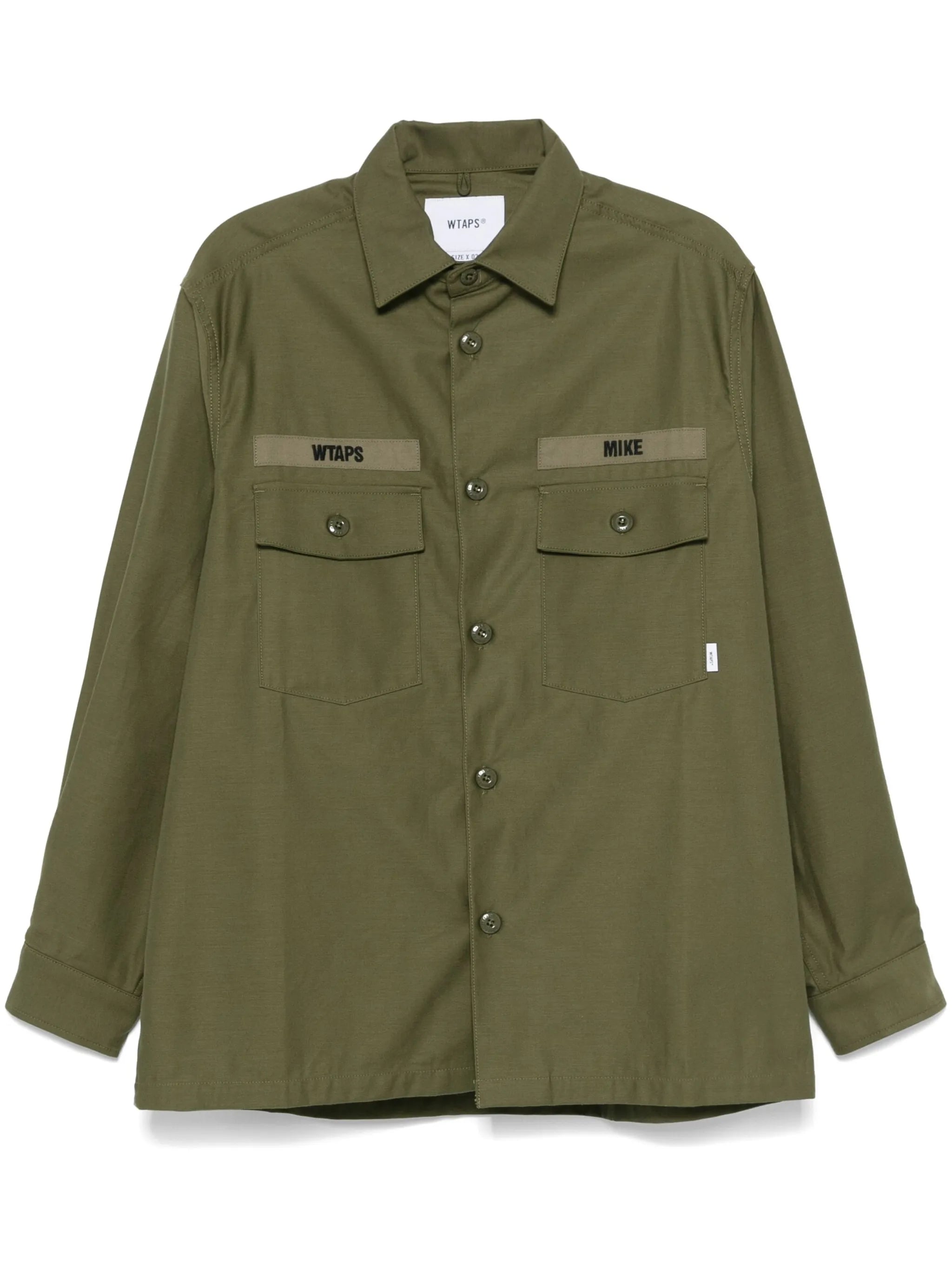 logo-embroidered shirt