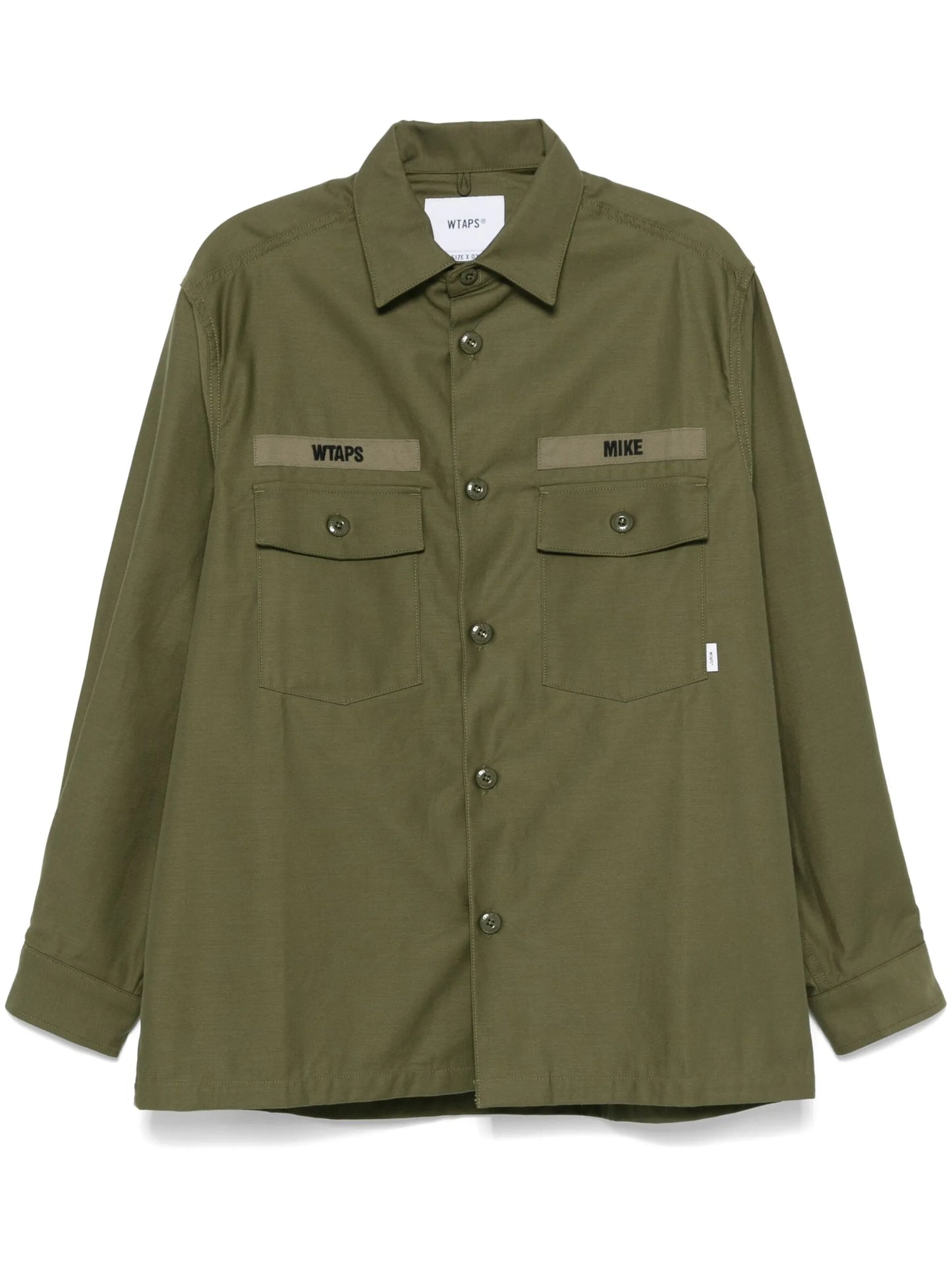 logo-embroidered shirt