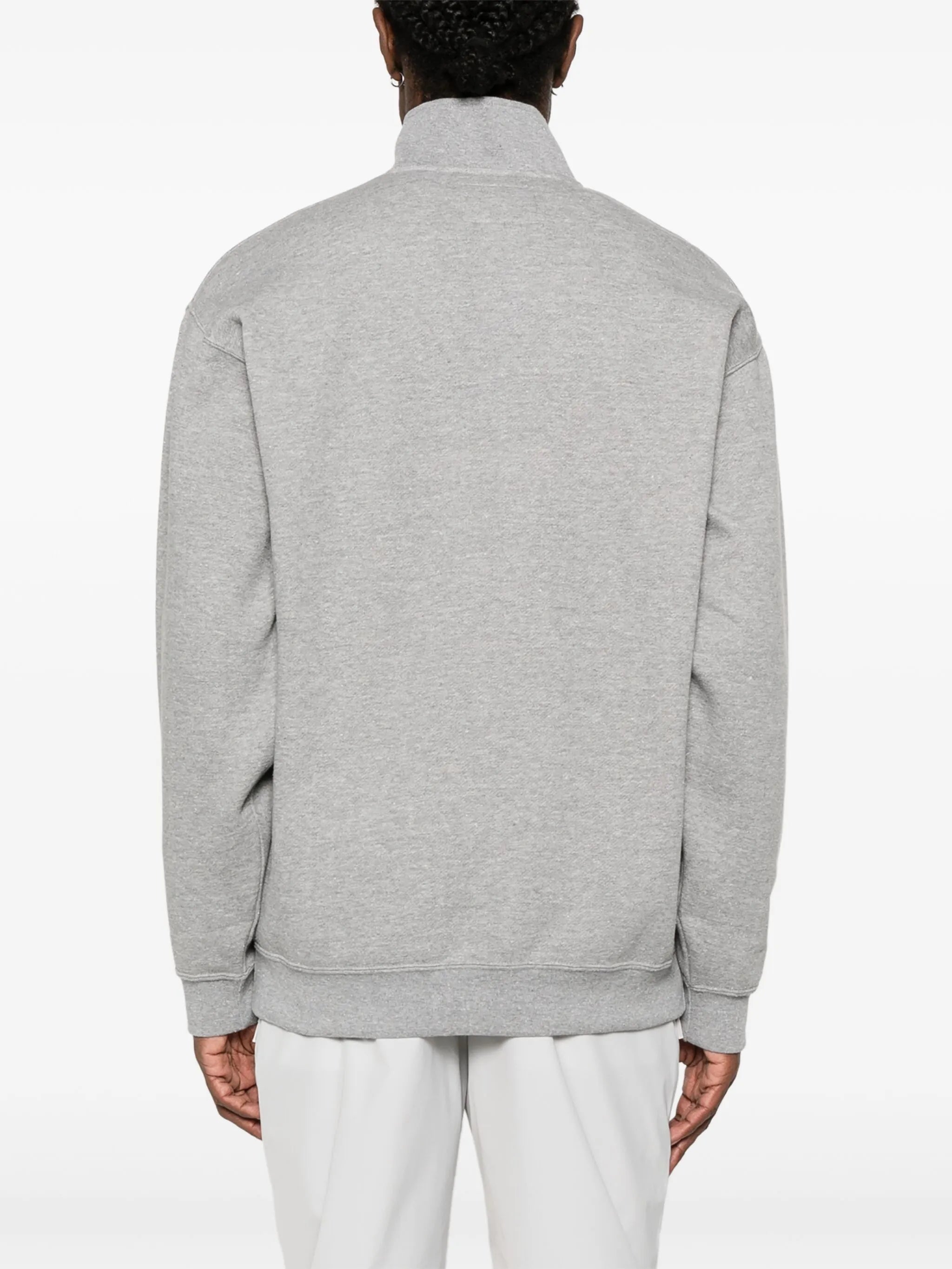 embroidered-logo sweatshirt
