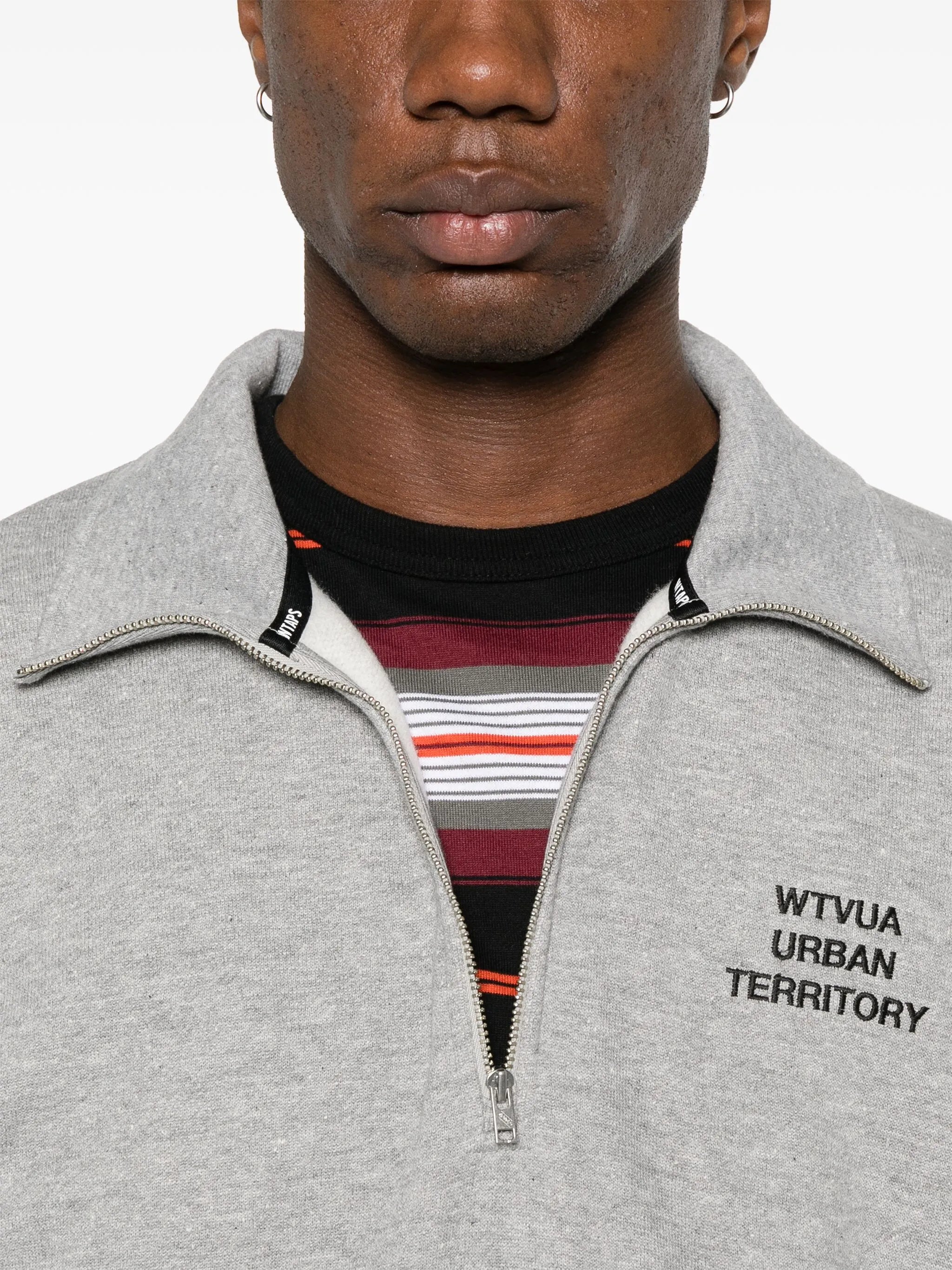 embroidered-logo sweatshirt