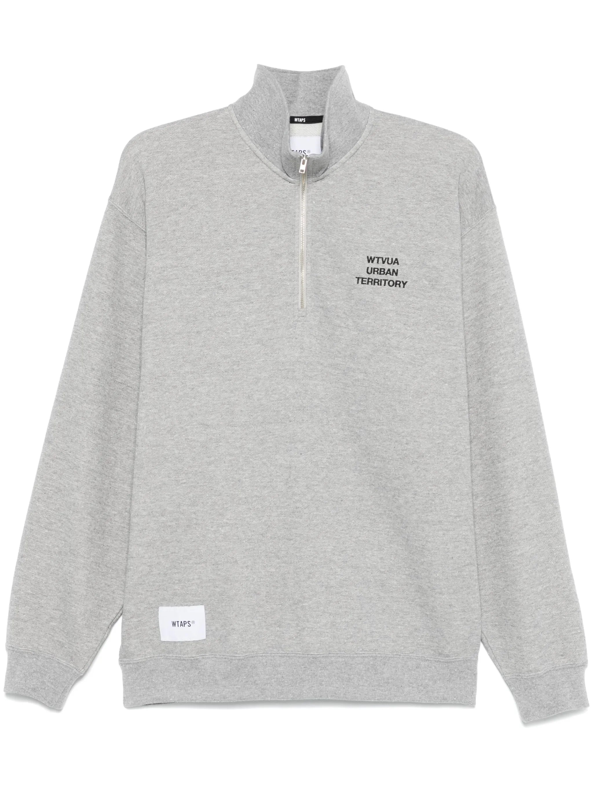 embroidered-logo sweatshirt