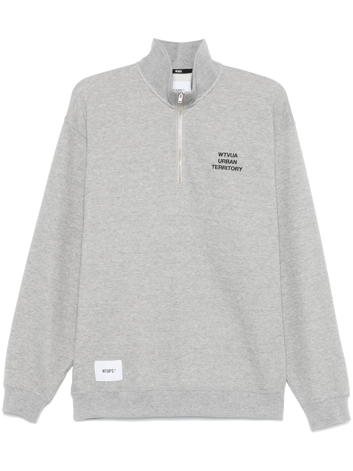 embroidered-logo sweatshirt